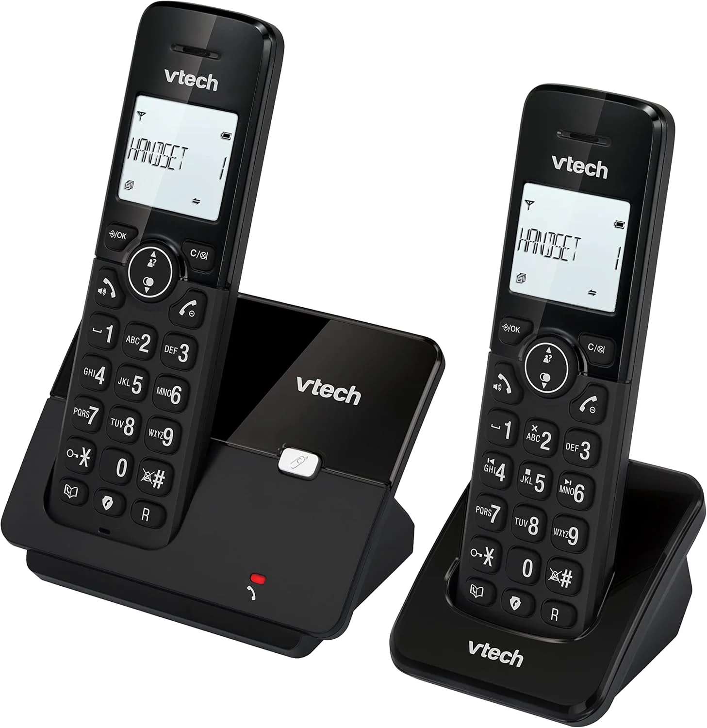 VTech CS2001 DECT 2 Handset Cordless Telephone for Home with Nuisance Call Blocker, Reliable Long Range up to 300m, Caller ID, Call Waiting, 1.8 Backlit Display, Speakerphone, Intercom, Big Buttons VTech CS2001 DECT 2 Handset Cordless Telephone for Home with Nuisance Call Blocker, Reliable Long Range up to 300m, Caller ID, Call Waiting, 1.8 Backlit Display, Speakerphone, Intercom, Big Buttons
