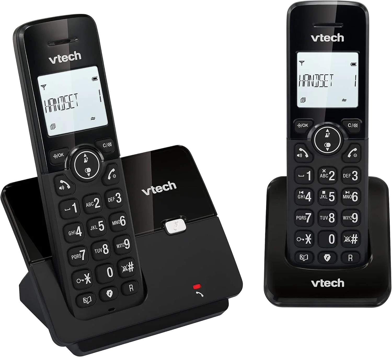VTech CS2001 DECT 2 Handset Cordless Telephone for Home with Nuisance Call Blocker, Reliable Long Range up to 300m, Caller ID, Call Waiting, 1.8 Backlit Display, Speakerphone, Intercom, Big Buttons VTech CS2001 DECT 2 Handset Cordless Telephone for Home with Nuisance Call Blocker, Reliable Long Range up to 300m, Caller ID, Call Waiting, 1.8 Backlit Display, Speakerphone, Intercom, Big Buttons
