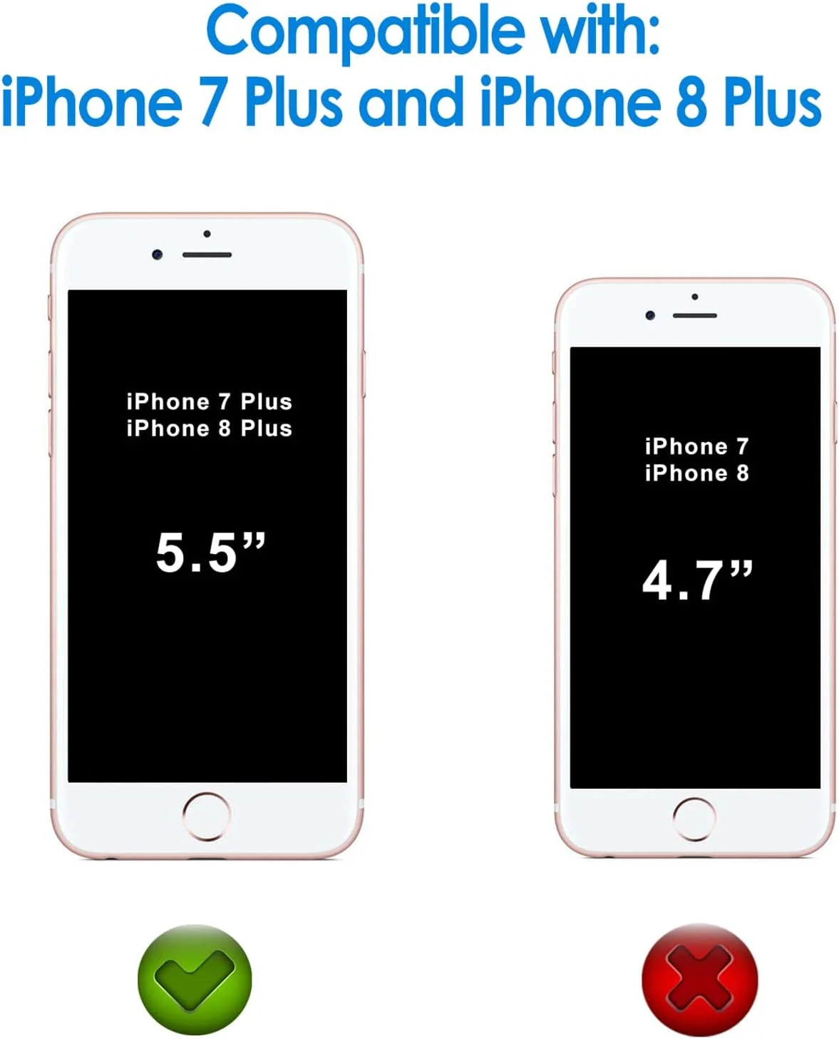 محافظ صفحه نمایش JETech برای آیفون 8 پلاس و آیفون 7 پلاس 5.5 اینچی، سازگار با قاب، فیلم شیشه ای حرارت دیده، 2 عددی محافظ صفحه نمایش JETech برای آیفون 8 پلاس و آیفون 7 پلاس 5.5 اینچی، سازگار با قاب، فیلم شیشه ای حرارت دیده، 2 عددی