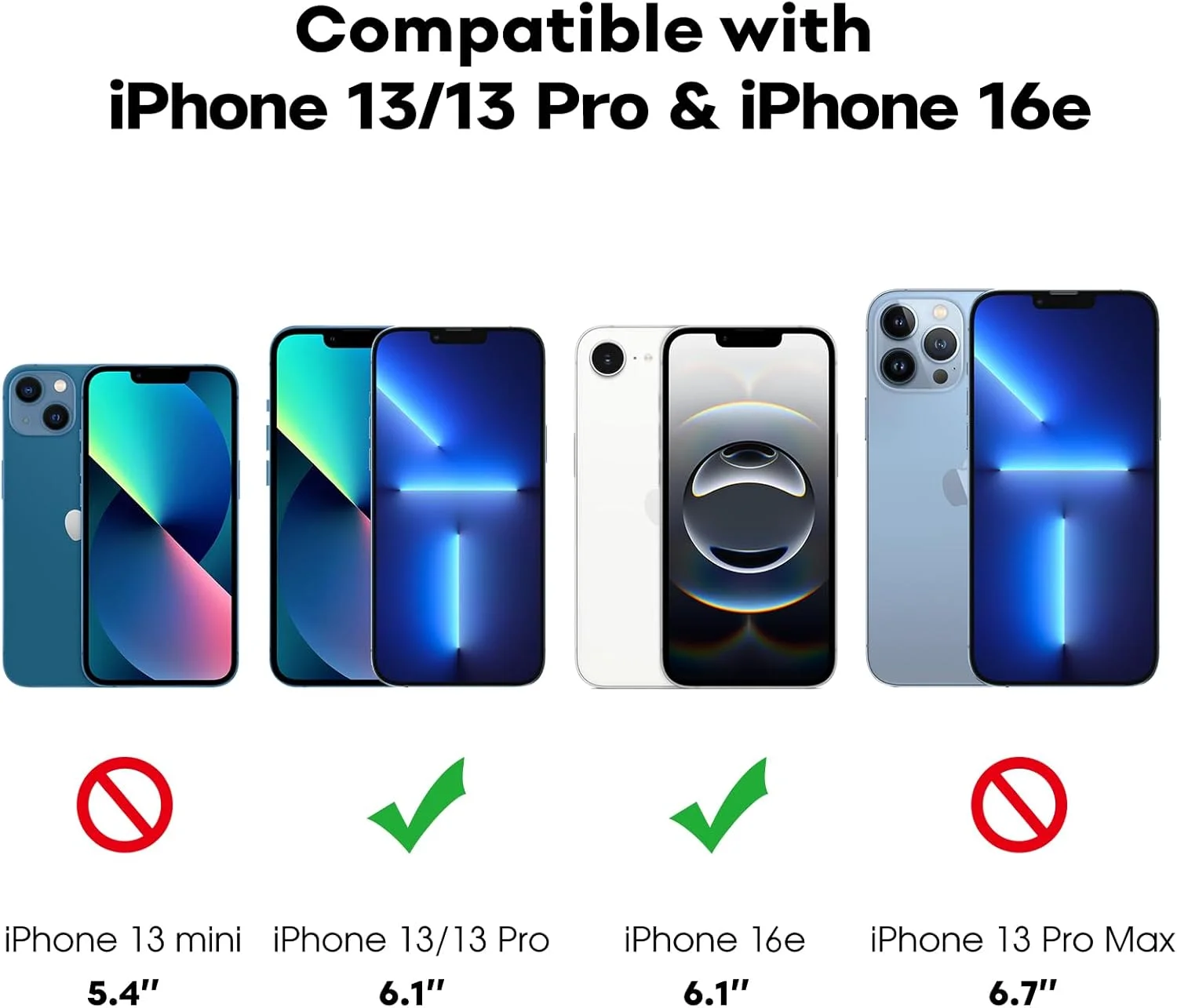 محافظ صفحه نمایش تمام صفحه JETech برای آیفون 16e 2025 و آیفون 13/13 پرو 6.1 اینچی، فیلم شیشه ای حرارت دیده با ابزار نصب آسان، سازگار با قاب، شفاف HD، بسته 3 عددی محافظ صفحه نمایش تمام صفحه JETech برای آیفون 16e 2025 و آیفون 13/13 پرو 6.1 اینچی، فیلم شیشه ای حرارت دیده با ابزار نصب آسان، سازگار با قاب، شفاف HD، بسته 3 عددی