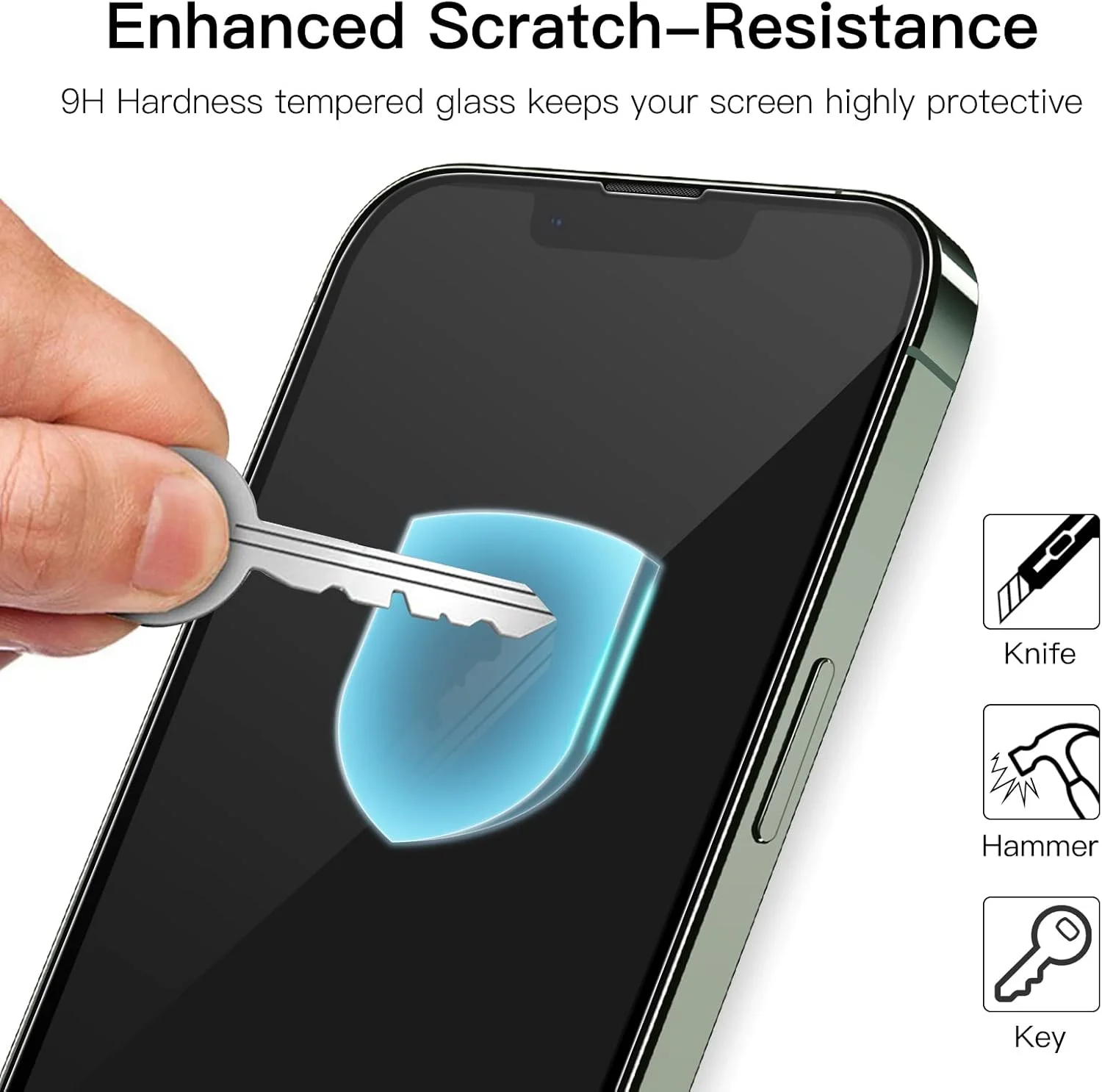 محافظ صفحه نمایش تمام صفحه JETech برای آیفون 13 پرو مکس 6.7 اینچی، فیلم شیشه ای حرارت دیده با لبه مشکی به همراه ابزار نصب آسان، سازگار با قاب، شفافیت HD، بسته 3 عددی