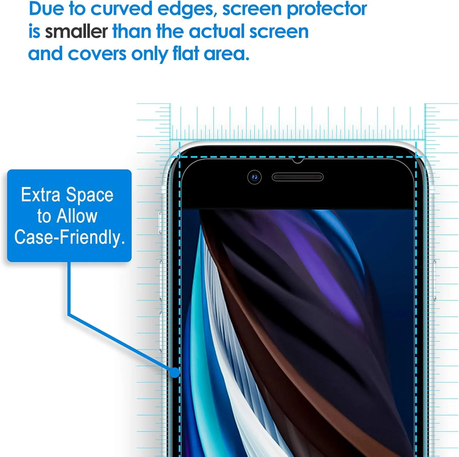 محافظ صفحه نمایش JETech برای آیفون SE 3/2 (نسخه 2022/2020) 4.7 اینچی، فیلم شیشه ای حرارت دیده، بسته 3 عددی محافظ صفحه نمایش JETech برای آیفون SE 3/2 (نسخه 2022/2020) 4.7 اینچی، فیلم شیشه ای حرارت دیده، بسته 3 عددی