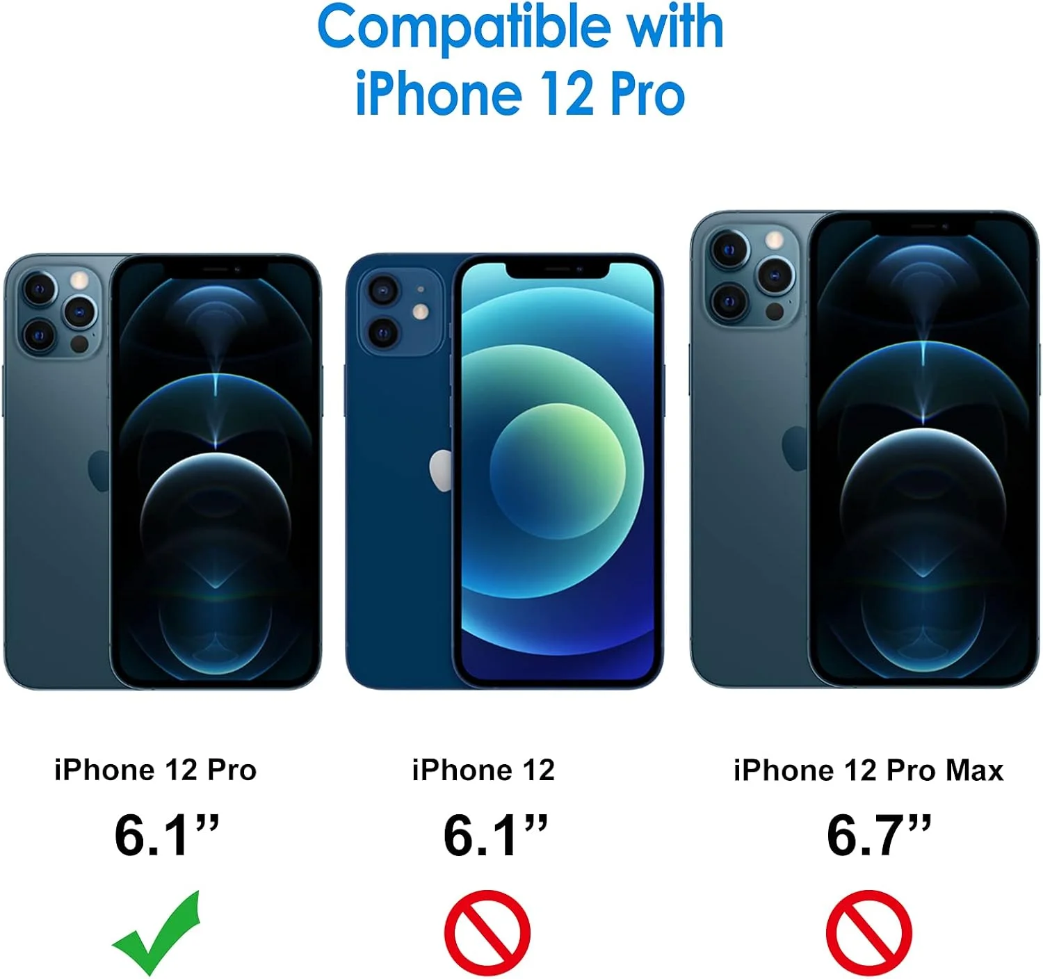 محافظ صفحه نمایش حریم خصوصی JETech برای آیفون 12 پرو 6.1 اینچی به همراه محافظ لنز دوربین، فیلم شیشه ای حرارت دیده ضد جاسوسی، بسته 2 عددی