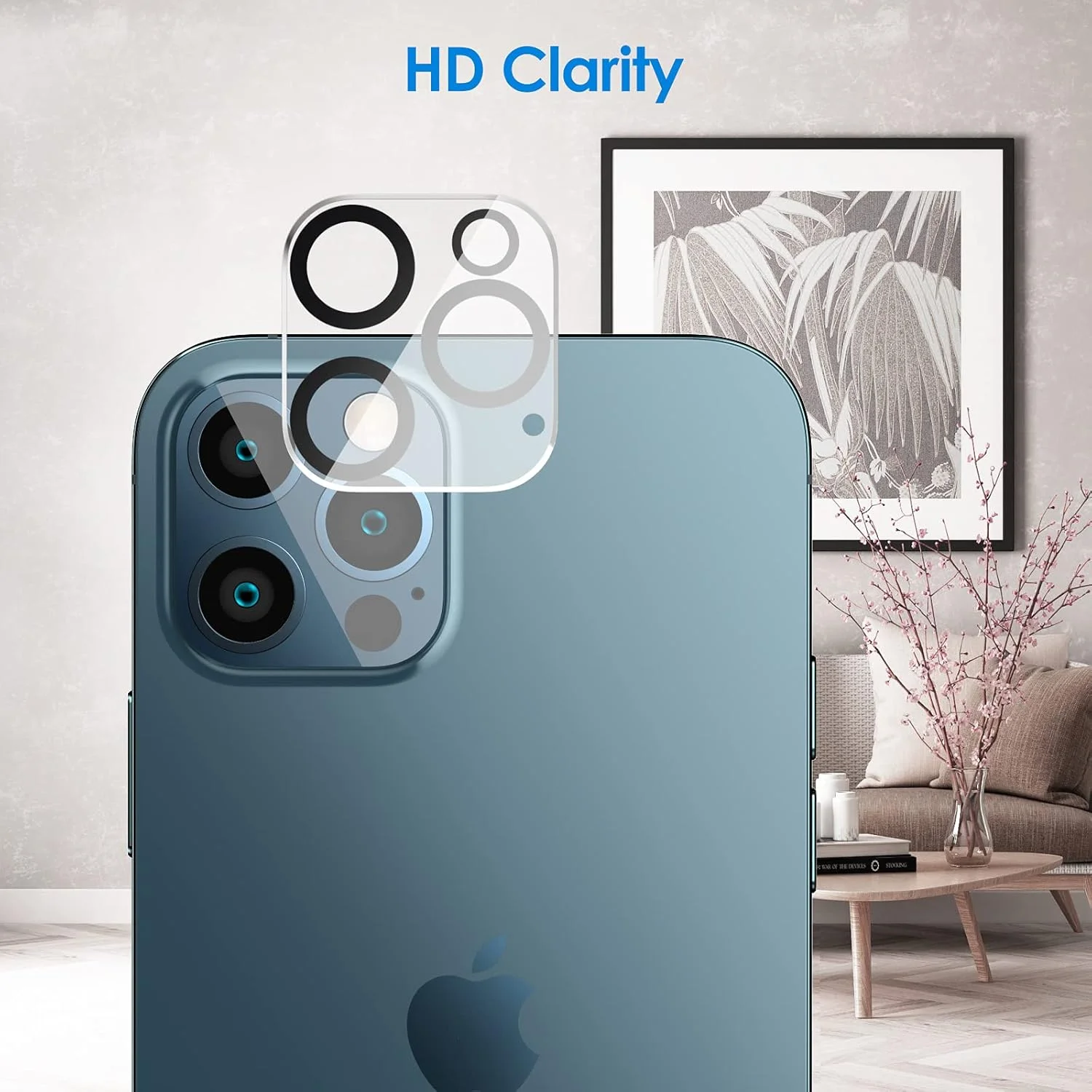 محافظ صفحه نمایش حریم خصوصی JETech برای آیفون 12 پرو 6.1 اینچی به همراه محافظ لنز دوربین، فیلم شیشه ای حرارت دیده ضد جاسوسی، بسته 2 عددی