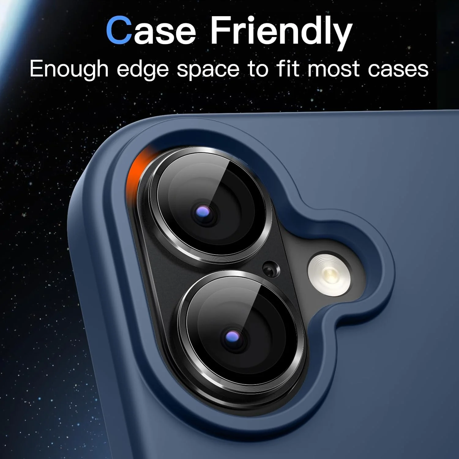 محافظ لنز دوربین JETech برای آیفون 17 6.3 اینچی، پوشش کامل شیشه حرارت دیده 9H، صفحه فلزی مات، سازگار با قاب، تک عددی (مشکی) محافظ لنز دوربین JETech برای آیفون 17 6.3 اینچی، پوشش کامل شیشه حرارت دیده 9H، صفحه فلزی مات، سازگار با قاب، تک عددی (مشکی)