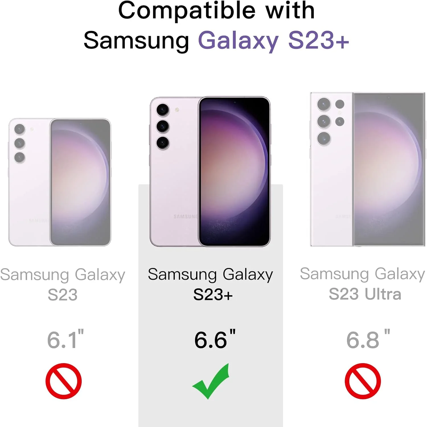 محافظ صفحه نمایش JETech برای گوشی سامسونگ گلکسی S23+ / S23 Plus 5G 6.6 اینچی به همراه محافظ لنز دوربین، فیلم شیشه ای حرارت دیده، سازگار با اثر انگشت، HD شفاف، بسته 2 عددی محافظ صفحه نمایش JETech برای گوشی سامسونگ گلکسی S23+ / S23 Plus 5G 6.6 اینچی به همراه محافظ لنز دوربین، فیلم شیشه ای حرارت دیده، سازگار با اثر انگشت، HD شفاف، بسته 2 عددی