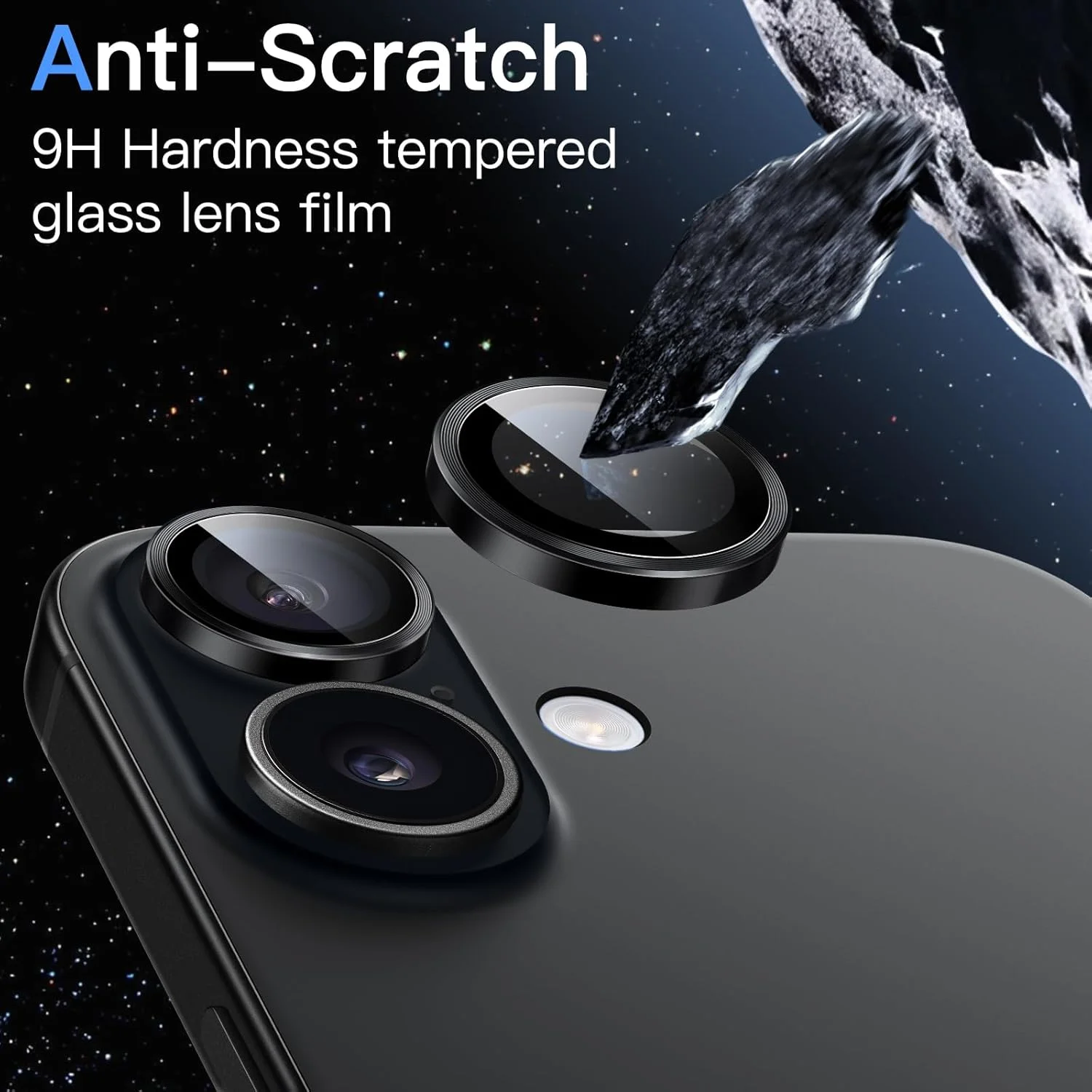 محافظ لنز دوربین JETech برای آیفون 17 6.3 اینچی، شیشه حرارت دیده 9H با حلقه فلزی جداگانه، نصب آسان، شفافیت HD، 1 عدد (مشکی) محافظ لنز دوربین JETech برای آیفون 17 6.3 اینچی، شیشه حرارت دیده 9H با حلقه فلزی جداگانه، نصب آسان، شفافیت HD، 1 عدد (مشکی)