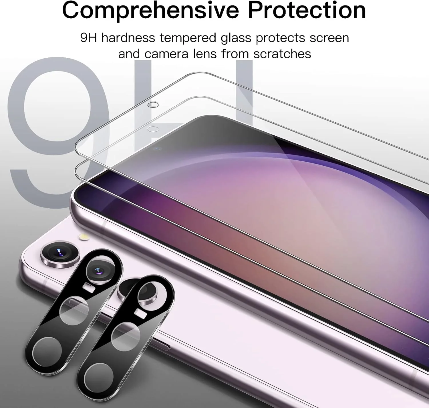 محافظ صفحه نمایش JETech برای گوشی سامسونگ گلکسی S23+ / S23 Plus 5G 6.6 اینچی به همراه محافظ لنز دوربین، فیلم شیشه ای حرارت دیده، سازگار با اثر انگشت، HD شفاف، بسته 2 عددی محافظ صفحه نمایش JETech برای گوشی سامسونگ گلکسی S23+ / S23 Plus 5G 6.6 اینچی به همراه محافظ لنز دوربین، فیلم شیشه ای حرارت دیده، سازگار با اثر انگشت، HD شفاف، بسته 2 عددی