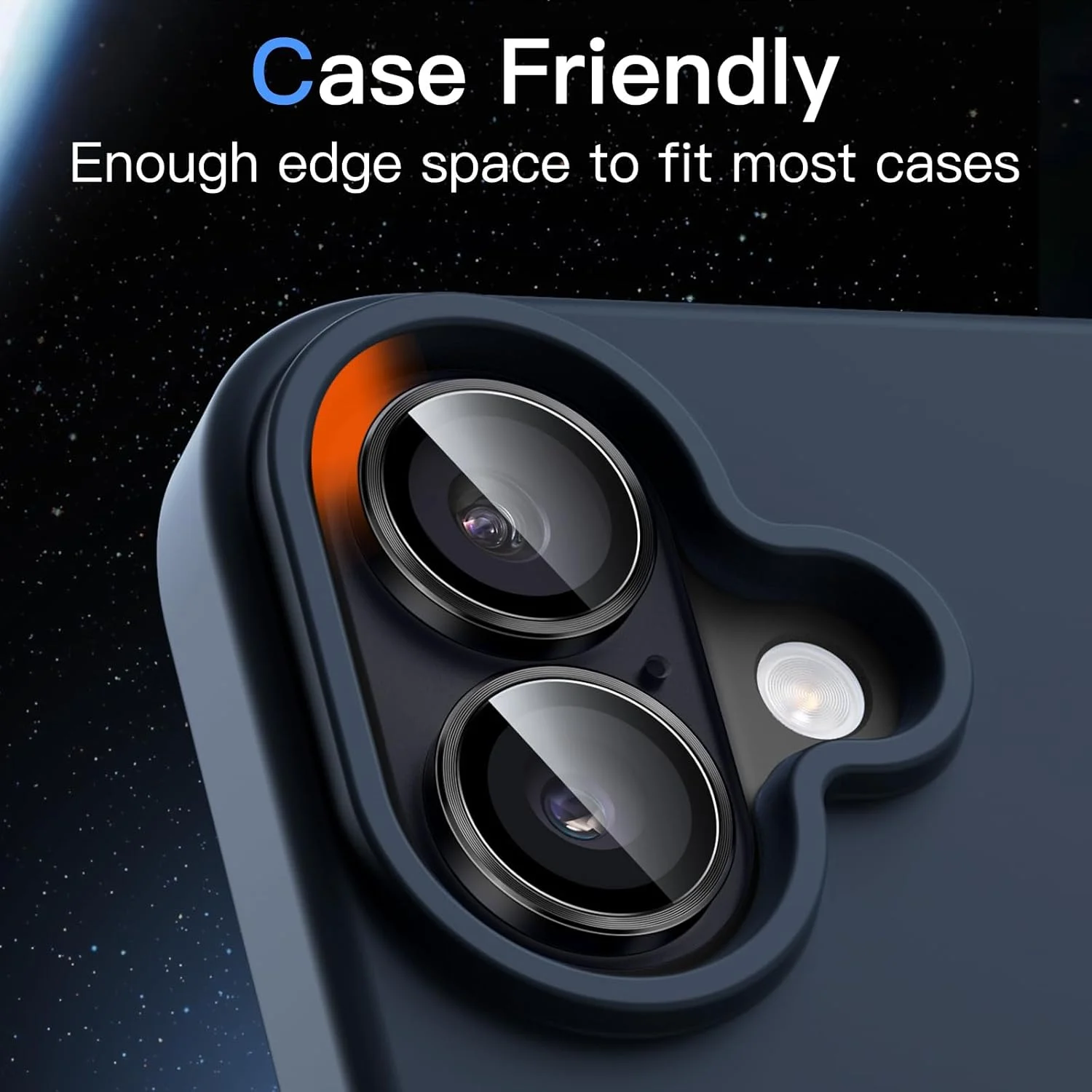 محافظ لنز دوربین JETech برای آیفون 17 6.3 اینچی، شیشه حرارت دیده 9H با حلقه فلزی جداگانه، نصب آسان، شفافیت HD، 1 عدد (مشکی) محافظ لنز دوربین JETech برای آیفون 17 6.3 اینچی، شیشه حرارت دیده 9H با حلقه فلزی جداگانه، نصب آسان، شفافیت HD، 1 عدد (مشکی)