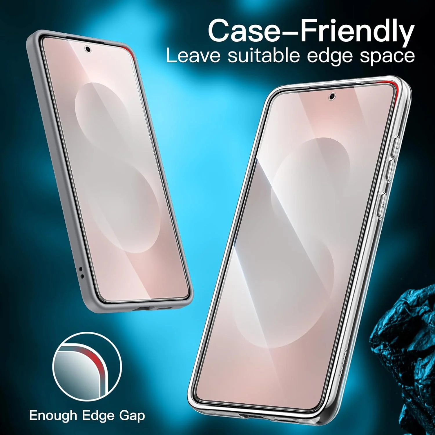 محافظ صفحه نمایش JETech برای Samsung Galaxy S25 Edge به همراه محافظ لنز دوربین، فیلم شیشه ای حرارت دیده، سازگار با اثر انگشت، شفاف HD، 2 عدد در هر بسته محافظ صفحه نمایش JETech برای Samsung Galaxy S25 Edge به همراه محافظ لنز دوربین، فیلم شیشه ای حرارت دیده، سازگار با اثر انگشت، شفاف HD، 2 عدد در هر بسته