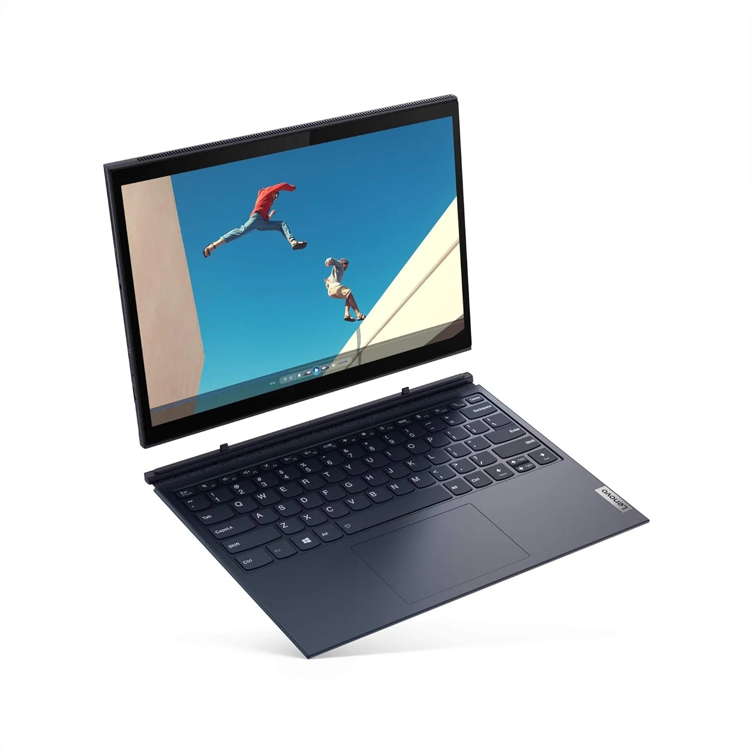 لپ تاپ 2 در 1 لنوو Yoga Duet (بازسازی شده) با صفحه نمایش لمسی چندگانه 13 اینچی 2K، پردازنده Intel Core i5-1135G7، گرافیک یکپارچه Iris Xe، رم 8 گیگابایتی، SSD 512 گیگابایتی، ویندوز 11، خاکستری تخته سنگی، قلم دیجیتال لپ تاپ 2 در 1 لنوو Yoga Duet (بازسازی شده) با صفحه نمایش لمسی چندگانه 13 اینچی 2K، پردازنده Intel Core i5-1135G7، گرافیک یکپارچه Iris Xe، رم 8 گیگابایتی، SSD 512 گیگابایتی، ویندوز 11، خاکستری تخته سنگی، قلم دیجیتال