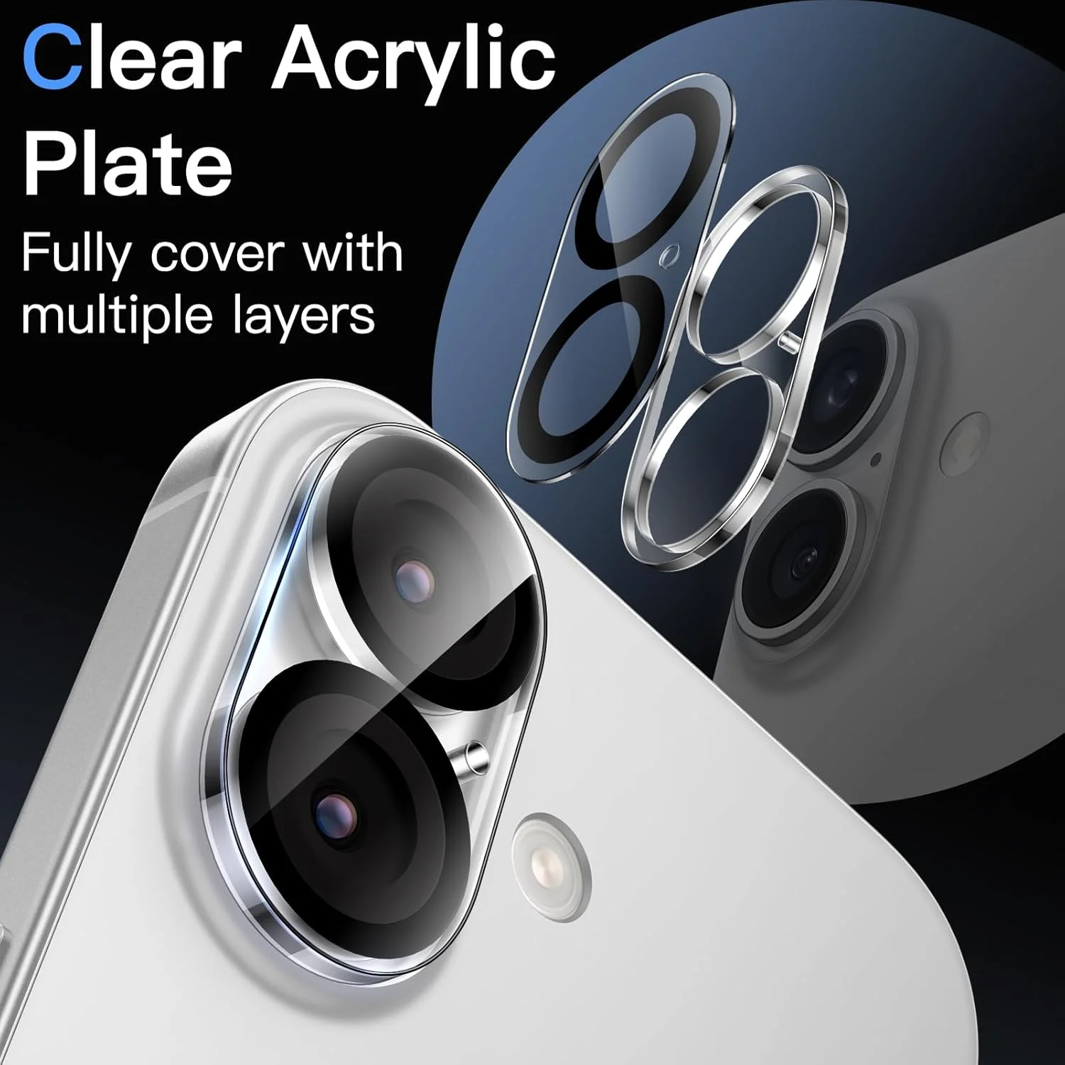 محافظ لنز دوربین JETech برای آیفون 17 6.3 اینچی، شیشه حرارت دیده 9H، ضد خش، سازگار با قاب، بدون تاثیر بر عکس های شب، شفافیت HD، بسته 3 عددی (شفاف) محافظ لنز دوربین JETech برای آیفون 17 6.3 اینچی، شیشه حرارت دیده 9H، ضد خش، سازگار با قاب، بدون تاثیر بر عکس های شب، شفافیت HD، بسته 3 عددی (شفاف)