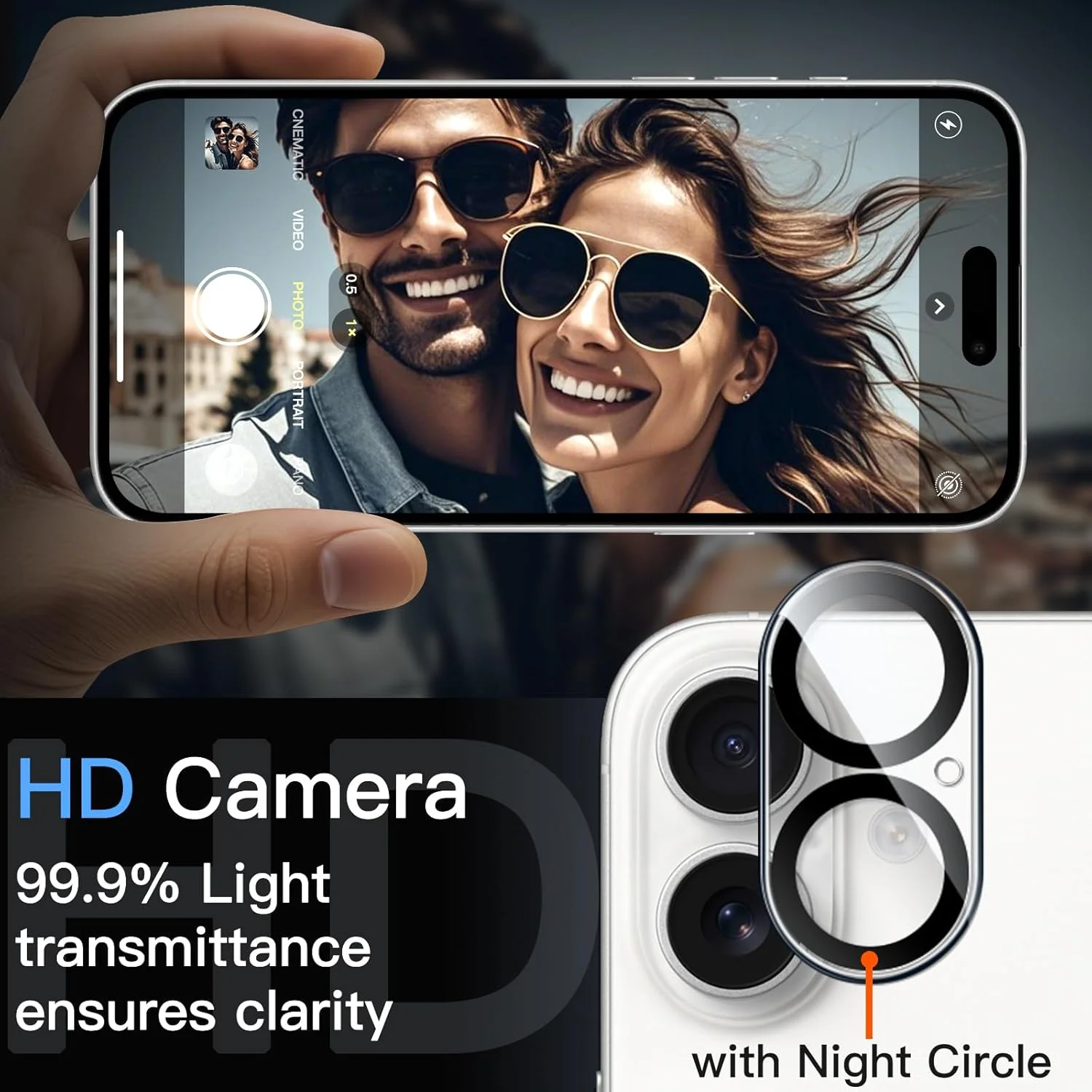 محافظ لنز دوربین JETech برای آیفون 17 6.3 اینچی، شیشه حرارت دیده 9H، ضد خش، سازگار با قاب، بدون تاثیر بر عکس های شب، شفافیت HD، بسته 3 عددی (شفاف) محافظ لنز دوربین JETech برای آیفون 17 6.3 اینچی، شیشه حرارت دیده 9H، ضد خش، سازگار با قاب، بدون تاثیر بر عکس های شب، شفافیت HD، بسته 3 عددی (شفاف)