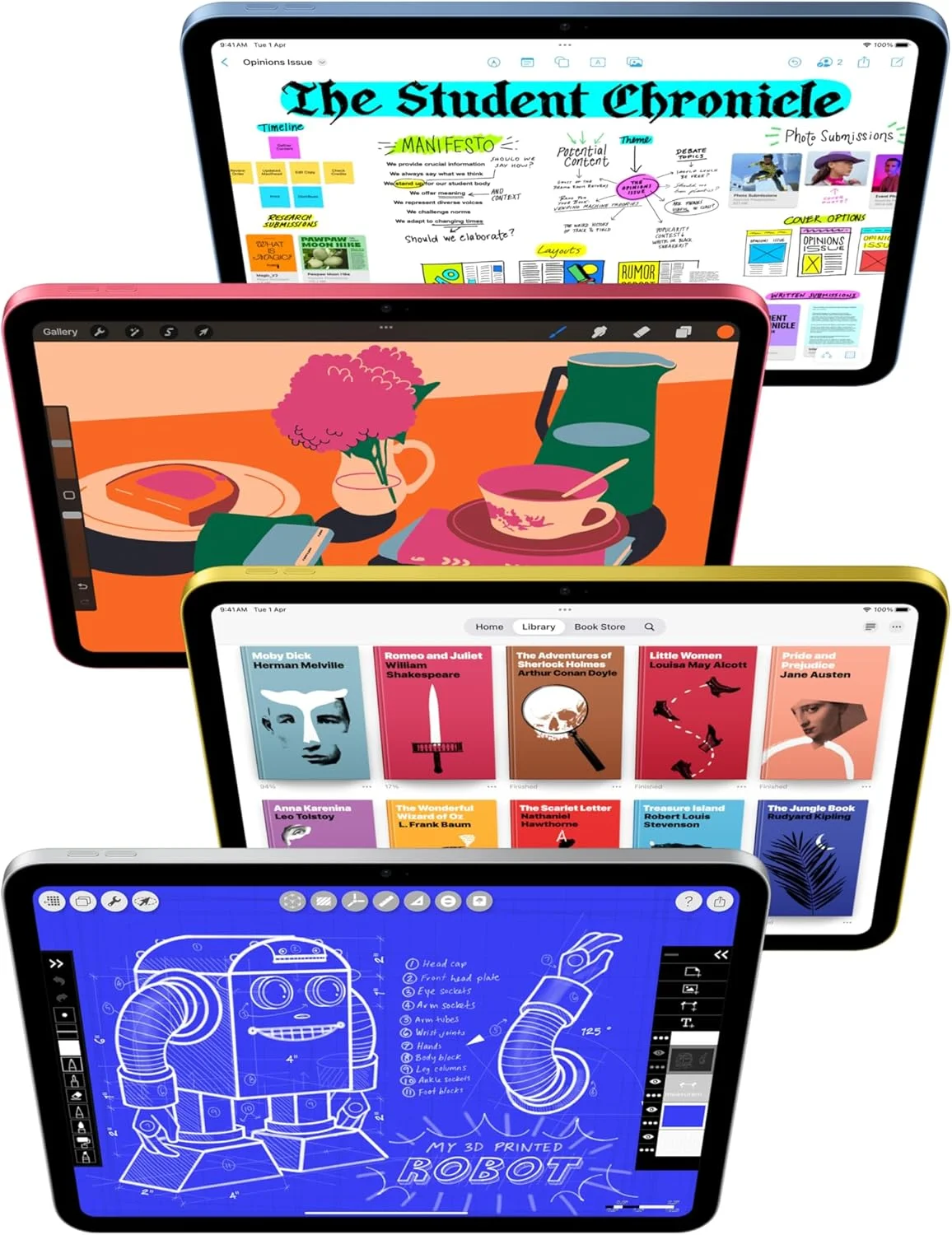 اپل آیپد 11 اینچی: تراشه A16، مدل 11 اینچی، نمایشگر Liquid Retina، 128 گیگابایت، Wi-Fi 6 + 5G Cellular، دوربین جلو 12 مگاپیکسلی/دوربین عقب 12 مگاپیکسلی، Touch ID، عمر باتری تمام روز - صورتی