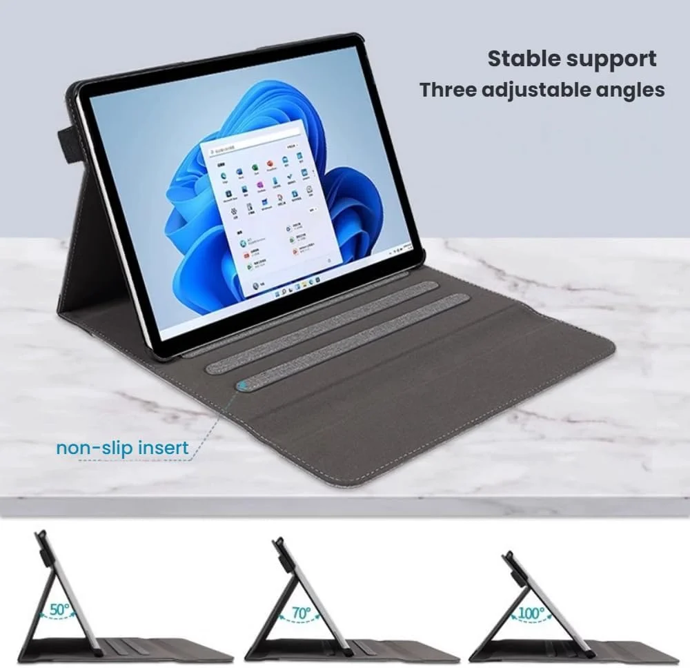 کاور محافظ تبلت چرمی Gruattreay مدل Flip سازگار با مایکروسافت Surface Pro 12 اینچ (2025)، دارای استند چند زاویه ای و جای قلم (سبز) کاور محافظ تبلت چرمی Gruattreay مدل Flip سازگار با مایکروسافت Surface Pro 12 اینچ (2025)، دارای استند چند زاویه ای و جای قلم (سبز)