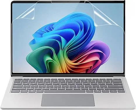 محافظ صفحه کلید سیلیکونی TPU با شفافیت بالا و محافظ صفحه نمایش ضد خش Gruattreay سازگار با لپ تاپ 15 اینچی Microsoft Surface Laptop 7 (مدل: 2037)