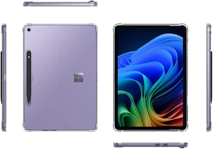 کاور شفاف Gruattreay سازگار با Microsoft Surface Pro 12، قاب محافظ نرم و شفاف TPU، پوشش محافظ ضد زردی برای Surface Pro 12 اینچ (2025) کاور شفاف Gruattreay سازگار با Microsoft Surface Pro 12، قاب محافظ نرم و شفاف TPU، پوشش محافظ ضد زردی برای Surface Pro 12 اینچ (2025)