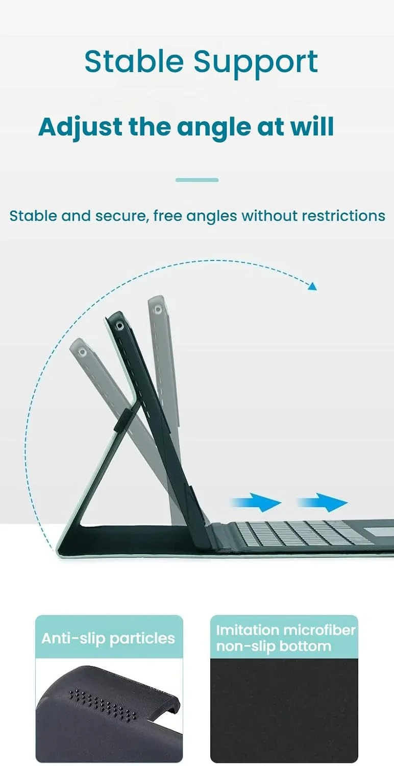 کیف چرمی Gruattreay سازگار با Microsoft Surface Pro 11 (2024)، کیف تبلت ضد ضربه با عملکرد خواب/بیدار خودکار و پایه، پوشش محافظ ضد اصطکاک و مناسب کودکان (بنفش) کیف چرمی Gruattreay سازگار با Microsoft Surface Pro 11 (2024)، کیف تبلت ضد ضربه با عملکرد خواب/بیدار خودکار و پایه، پوشش محافظ ضد اصطکاک و مناسب کودکان (بنفش)