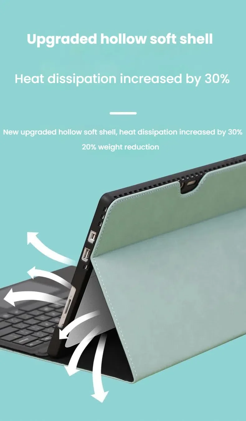 کیف چرمی Gruattreay سازگار با Microsoft Surface Pro 11 (2024)، کیف تبلت ضد ضربه با عملکرد خواب/بیدار خودکار و پایه، پوشش محافظ ضد اصطکاک و مناسب کودکان (بنفش) کیف چرمی Gruattreay سازگار با Microsoft Surface Pro 11 (2024)، کیف تبلت ضد ضربه با عملکرد خواب/بیدار خودکار و پایه، پوشش محافظ ضد اصطکاک و مناسب کودکان (بنفش)