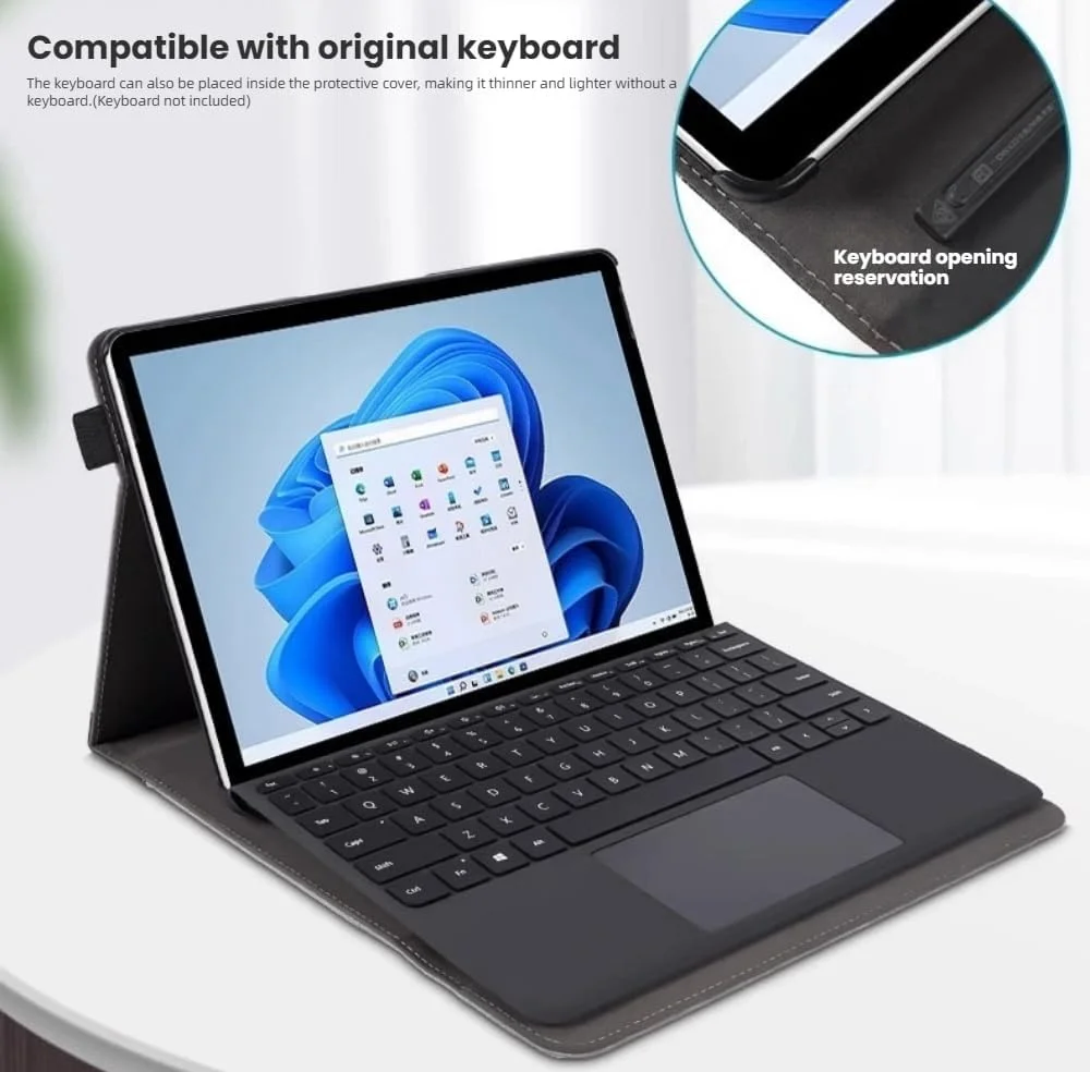 کاور محافظ تبلت چرمی Gruattreay مدل Flip سازگار با مایکروسافت Surface Pro 12 اینچ (2025)، دارای استند چند زاویه ای و جای قلم (سبز) کاور محافظ تبلت چرمی Gruattreay مدل Flip سازگار با مایکروسافت Surface Pro 12 اینچ (2025)، دارای استند چند زاویه ای و جای قلم (سبز)