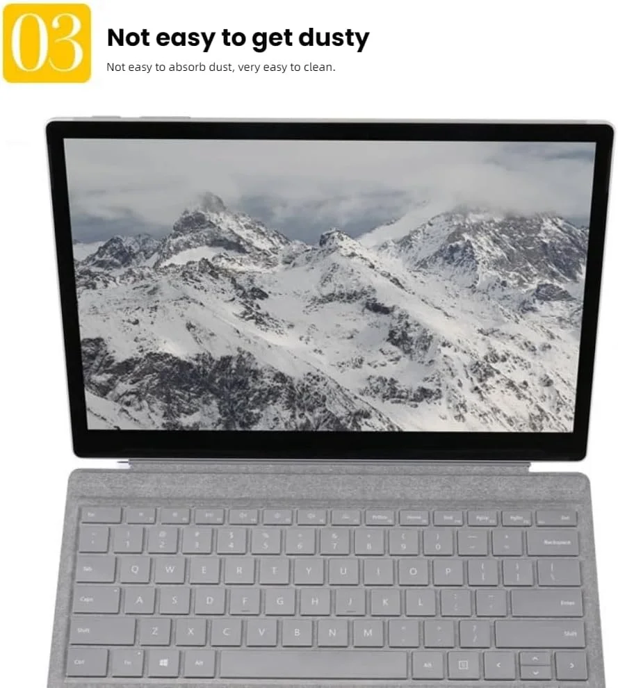 محافظ صفحه کلید Gruattreay بسته 2 عددی مناسب برای مایکروسافت Surface Pro 12 اینچی (2025)، فیلم محافظ صفحه کلید TPU نامرئی شفاف ضد آب و ضد گرد و غبار محافظ صفحه کلید Gruattreay بسته 2 عددی مناسب برای مایکروسافت Surface Pro 12 اینچی (2025)، فیلم محافظ صفحه کلید TPU نامرئی شفاف ضد آب و ضد گرد و غبار
