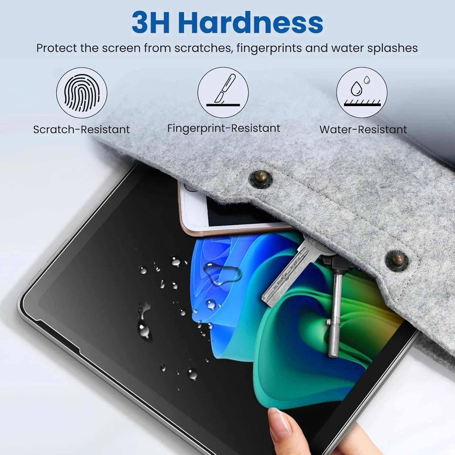 محافظ صفحه نمایش کاغذی Gruattreay [بسته 2 عددی] سازگار با تبلت 12 اینچی Microsoft Surface Pro 12 مدل 2025، محافظ صفحه نمایش مات ضد تابش PET نرم با پوشش کامل