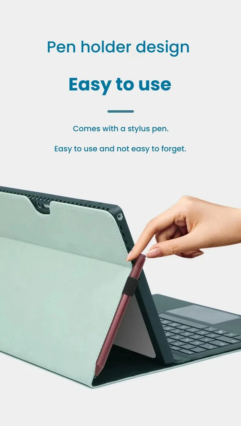 کیف چرمی Gruattreay سازگار با Microsoft Surface Pro 11 (2024)، کیف تبلت ضد ضربه با عملکرد خواب/بیدار خودکار و پایه، پوشش محافظ ضد اصطکاک و مناسب کودکان (بنفش) کیف چرمی Gruattreay سازگار با Microsoft Surface Pro 11 (2024)، کیف تبلت ضد ضربه با عملکرد خواب/بیدار خودکار و پایه، پوشش محافظ ضد اصطکاک و مناسب کودکان (بنفش)