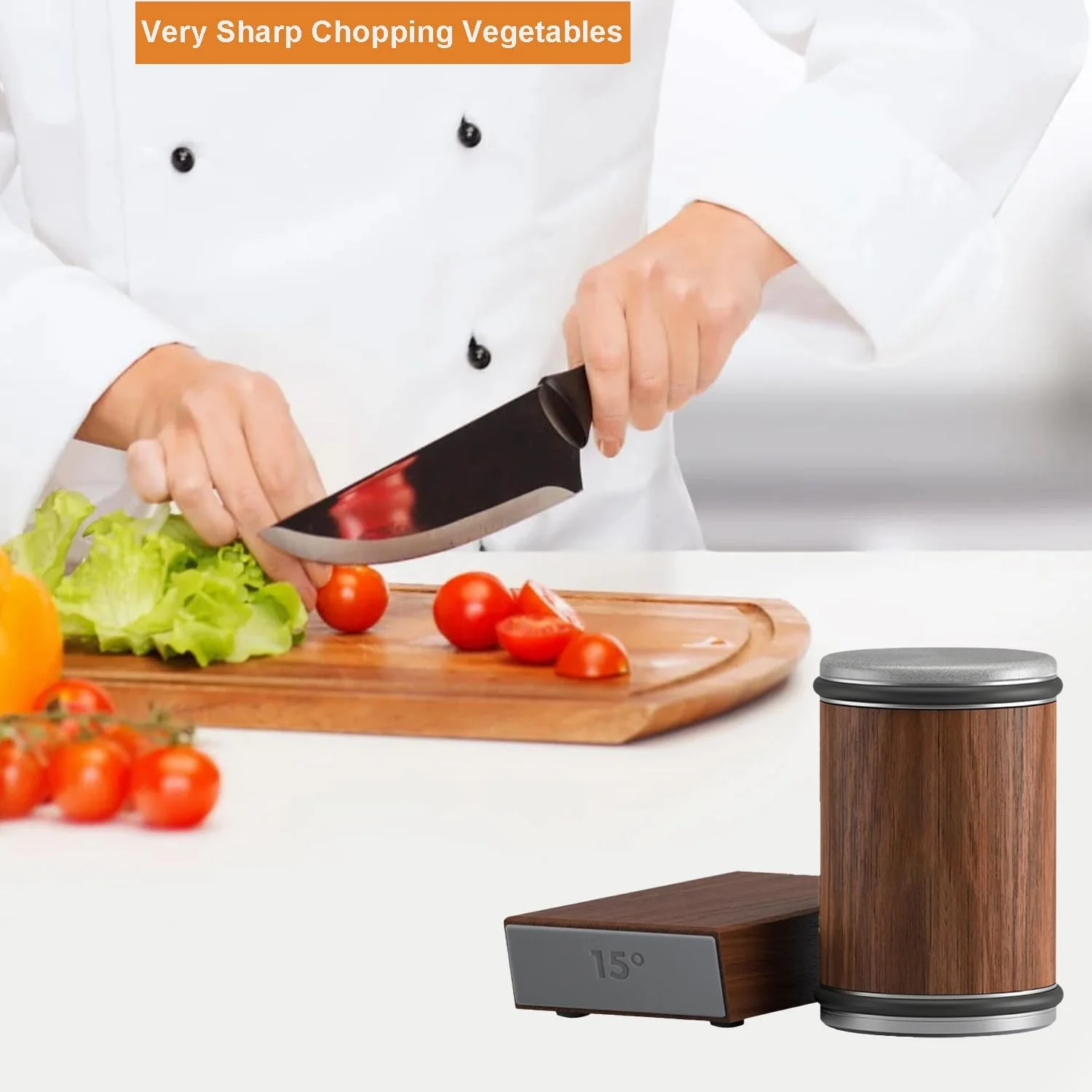 تیزکننده چاقوی غلتکی Beauenty، ابزار مغناطیسی تیز کردن چاقو، سنگ تیزکن غلتکی چوبی برای چاقوهای آشپزخانه، کیت تیزکننده چاقو با زوایای 15 و 20 درجه تیزکننده چاقوی غلتکی Beauenty، ابزار مغناطیسی تیز کردن چاقو، سنگ تیزکن غلتکی چوبی برای چاقوهای آشپزخانه، کیت تیزکننده چاقو با زوایای 15 و 20 درجه