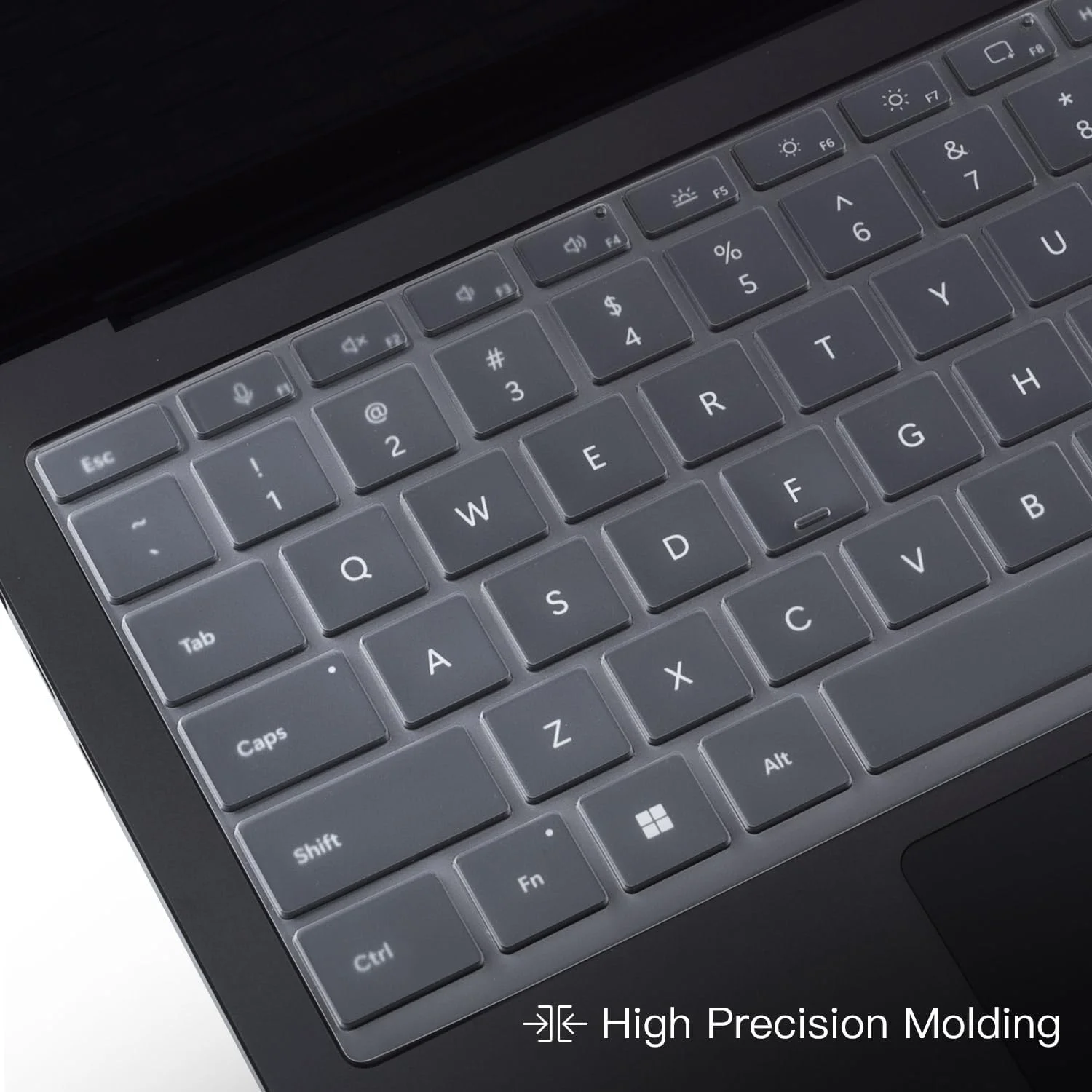 محافظ صفحه کلید Gruattreay بسته 4 عددی سازگار با Microsoft Surface Laptop 7 13.8 اینچ 2024 (مدل: 2036) محافظ صفحه کلید TPU فوق العاده نازک با شفافیت بالا (2 عدد شفاف + 2 عدد سبز گرادیان)