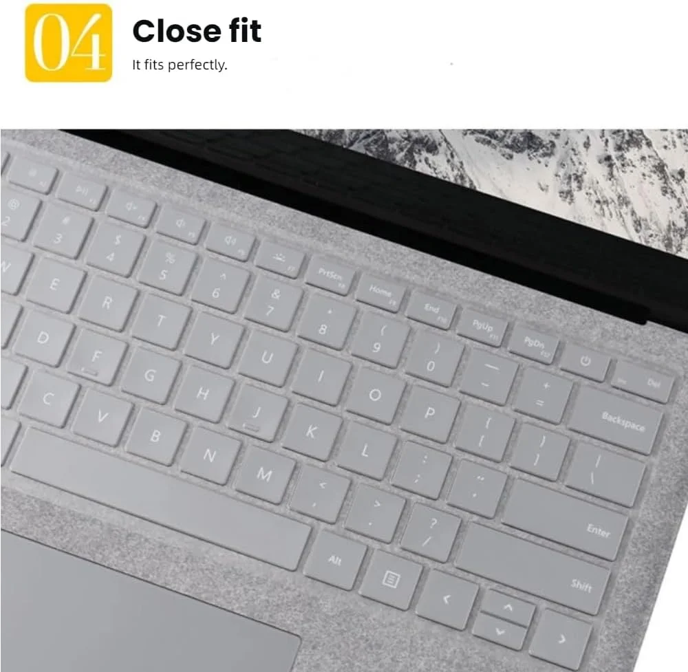 محافظ صفحه کلید Gruattreay بسته 2 عددی مناسب برای مایکروسافت Surface Pro 12 اینچی (2025)، فیلم محافظ صفحه کلید TPU نامرئی شفاف ضد آب و ضد گرد و غبار محافظ صفحه کلید Gruattreay بسته 2 عددی مناسب برای مایکروسافت Surface Pro 12 اینچی (2025)، فیلم محافظ صفحه کلید TPU نامرئی شفاف ضد آب و ضد گرد و غبار