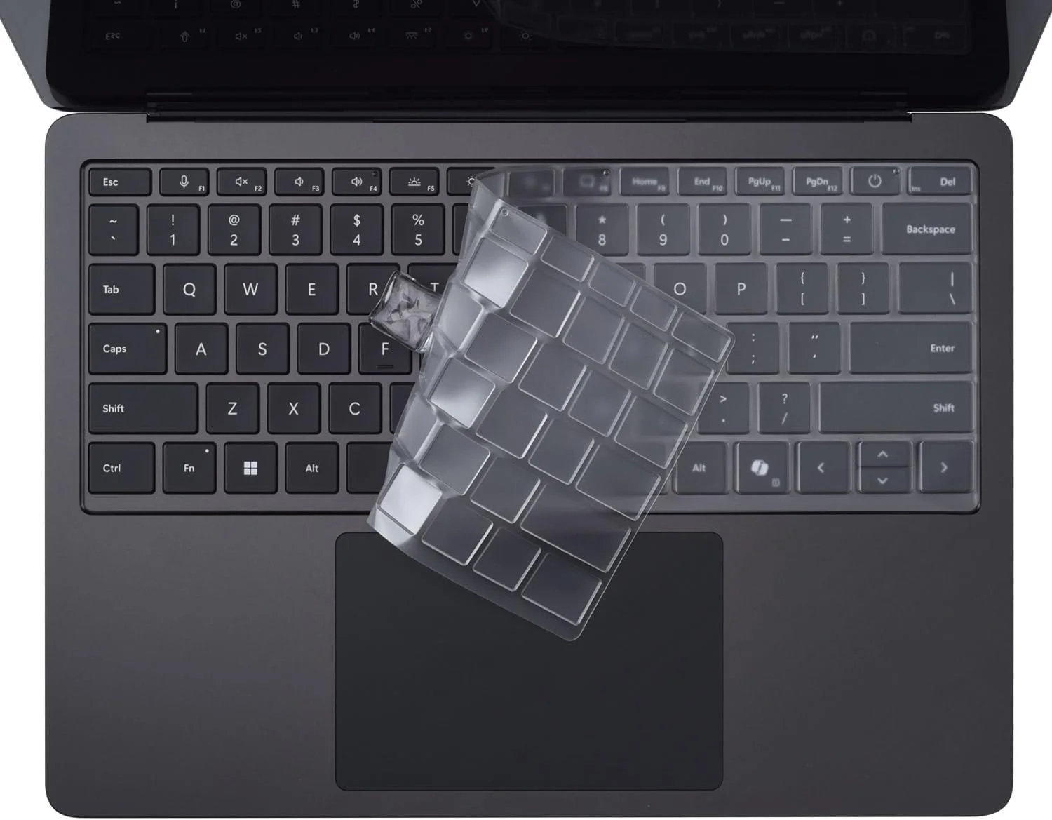 محافظ صفحه کلید Gruattreay بسته 4 عددی سازگار با Microsoft Surface Laptop 7 13.8 اینچ 2024 (مدل: 2036) محافظ صفحه کلید TPU فوق العاده نازک با شفافیت بالا (2 عدد شفاف + 2 عدد سبز گرادیان)