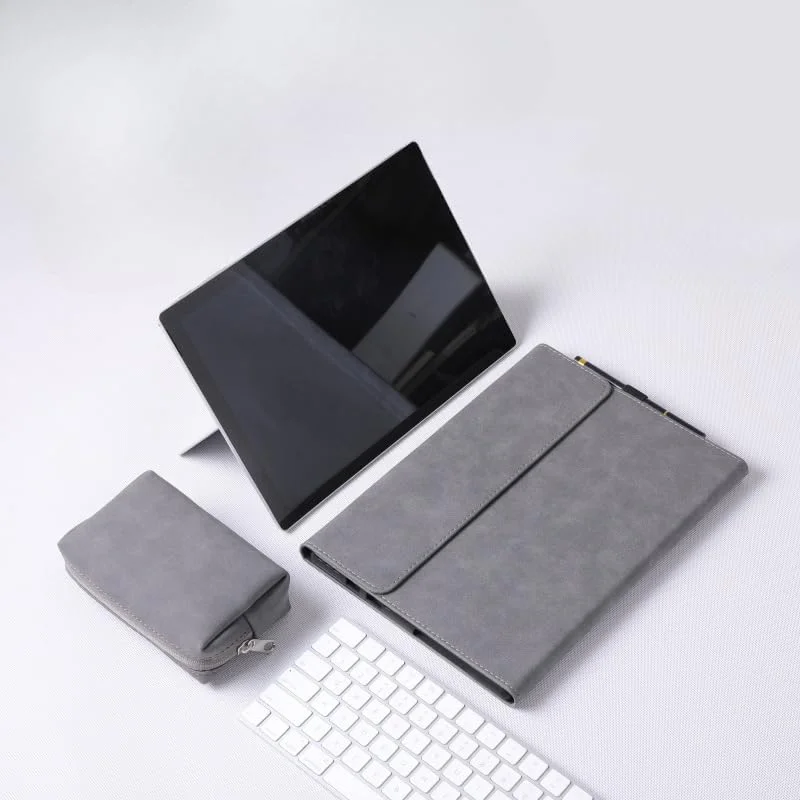 کاور گرواتری سازگار با تبلت 12 اینچی مایکروسافت سرفیس پرو (2025)، کاور محافظتی نرم و مقاوم TPU با کیف پاور پک برای سرفیس پرو 12 (آبی مات) کاور گرواتری سازگار با تبلت 12 اینچی مایکروسافت سرفیس پرو (2025)، کاور محافظتی نرم و مقاوم TPU با کیف پاور پک برای سرفیس پرو 12 (آبی مات)