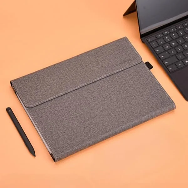 کاور محافظتی Gruattreay سازگار با Microsoft Surface Pro 11 (2024) 13 اینچی، سازگار با کیبورد Type Cover، کاور تجاری باریک و سبک (خاکستری)
