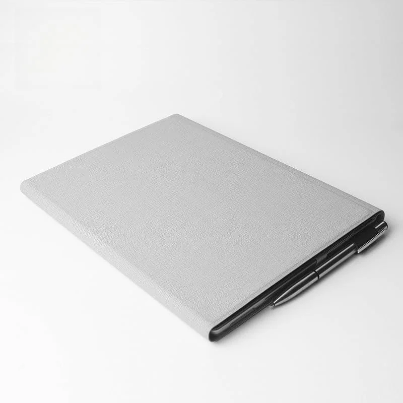 کیف تبلت Gruattreay برای مایکروسافت Surface Pro 12 اینچ (2025)، کیف محافظ چرمی، سازگار با کاور کیبورد به همراه جای قلم (خاکستری)