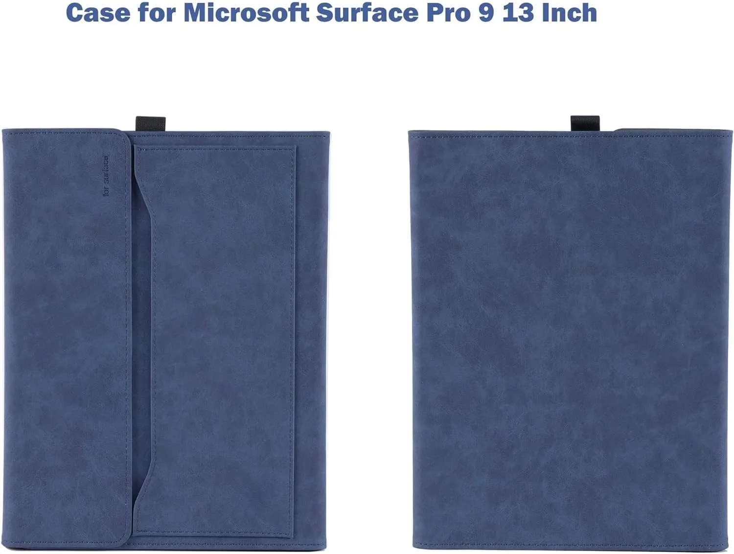 کاور محافظ Gruattreay برای تبلت 13 اینچی Microsoft Surface Pro 9، سازگار با کاور کیبورد، کیف چرمی PU و دارای جای قلم (خاکستری)