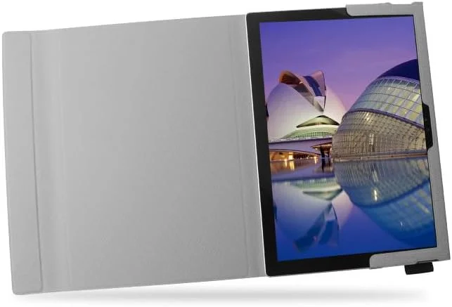 کیف تبلت Gruattreay برای مایکروسافت Surface Pro 12 اینچ (2025)، کیف محافظ چرمی، سازگار با کاور کیبورد به همراه جای قلم (خاکستری)