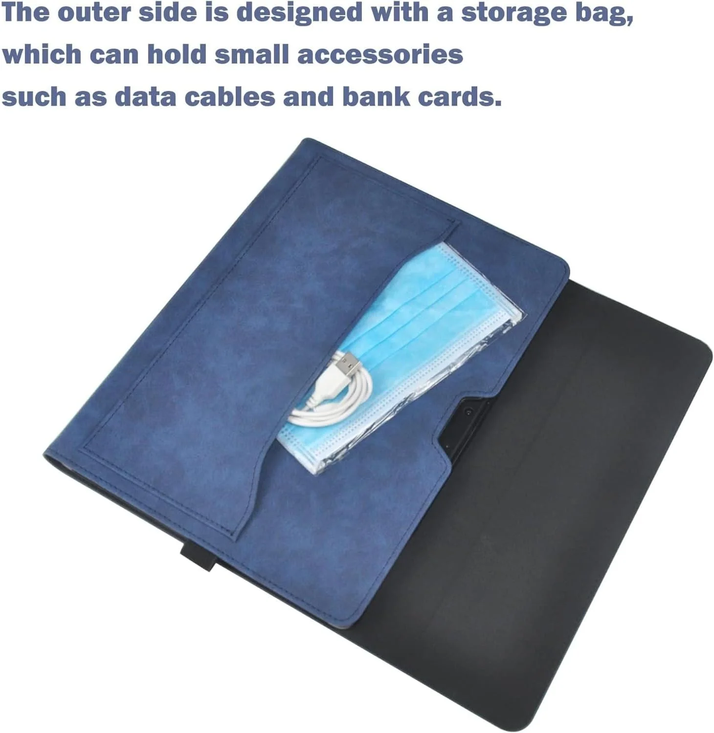 کاور محافظ Gruattreay برای تبلت 13 اینچی Microsoft Surface Pro 9، سازگار با کاور کیبورد، کیف چرمی PU و دارای جای قلم (خاکستری)