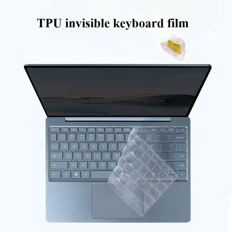روکش کیبورد سیلیکونی TPU با شفافیت بالا و محافظ صفحه نمایش ضد خش Gruattreay سازگار با Microsoft Surface Laptop 7 13.8 اینچ 2024 (مدل: 2036)