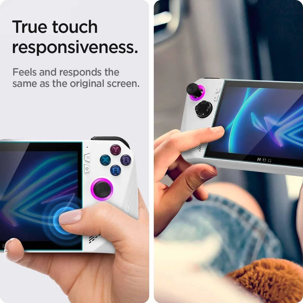 محافظ صفحه نمایش شیشه ای نازک Spigen GLAStR Slim طراحی شده برای Asus ROG Ally RC71L (2023) شیشه حرارت دیده ممتاز