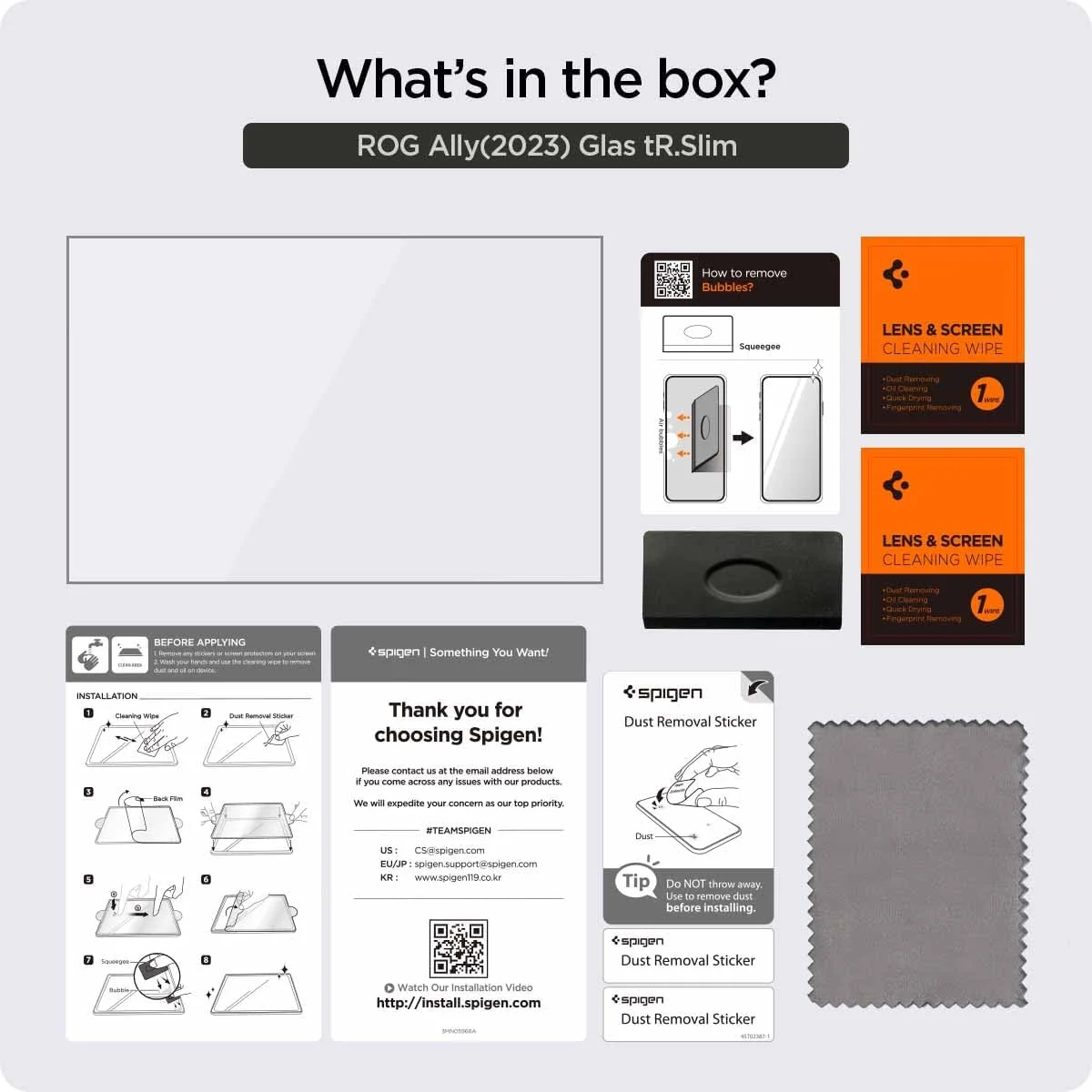 محافظ صفحه نمایش شیشه ای نازک Spigen GLAStR Slim طراحی شده برای Asus ROG Ally RC71L (2023) شیشه حرارت دیده ممتاز محافظ صفحه نمایش شیشه ای نازک Spigen GLAStR Slim طراحی شده برای Asus ROG Ally RC71L (2023) شیشه حرارت دیده ممتاز