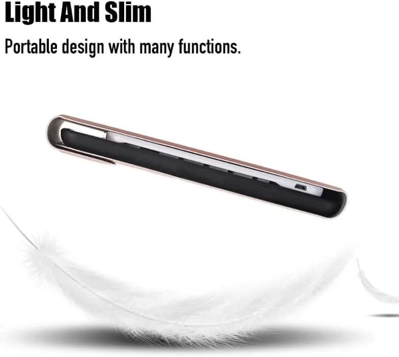 کیبورد دارای نور پس زمینه Gruattreay سازگار با Microsoft Surface Pro 11/10/9، [13 اینچ] کاور محافظ استند صفحه کلید بلوتوثی با تاچ پد (کلید مربع مشکی)