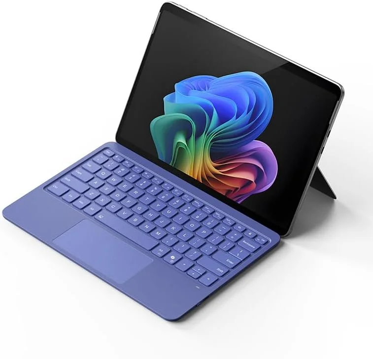 صفحه کلید نور پس زمینه 7 رنگ Gruattreay سازگار با تبلت 12 اینچی Microsoft Surface Pro (2025)، صفحه کلید بلوتوث مغناطیسی خارجی با تاچ پد هوشمند داخلی (مشکی) صفحه کلید نور پس زمینه 7 رنگ Gruattreay سازگار با تبلت 12 اینچی Microsoft Surface Pro (2025)، صفحه کلید بلوتوث مغناطیسی خارجی با تاچ پد هوشمند داخلی (مشکی)