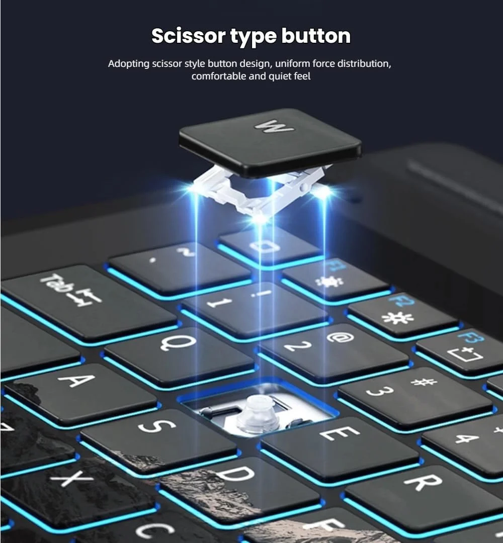 کیبورد نور پس زمینه 7 رنگ Gruattreay سازگار با Microsoft Surface Pro 11/10/9/8/X، کیبورد بلوتوث مغناطیسی با تاچ پد هوشمند و جای قلم قابل شارژ (مشکی 1) کیبورد نور پس زمینه 7 رنگ Gruattreay سازگار با Microsoft Surface Pro 11/10/9/8/X، کیبورد بلوتوث مغناطیسی با تاچ پد هوشمند و جای قلم قابل شارژ (مشکی 1)