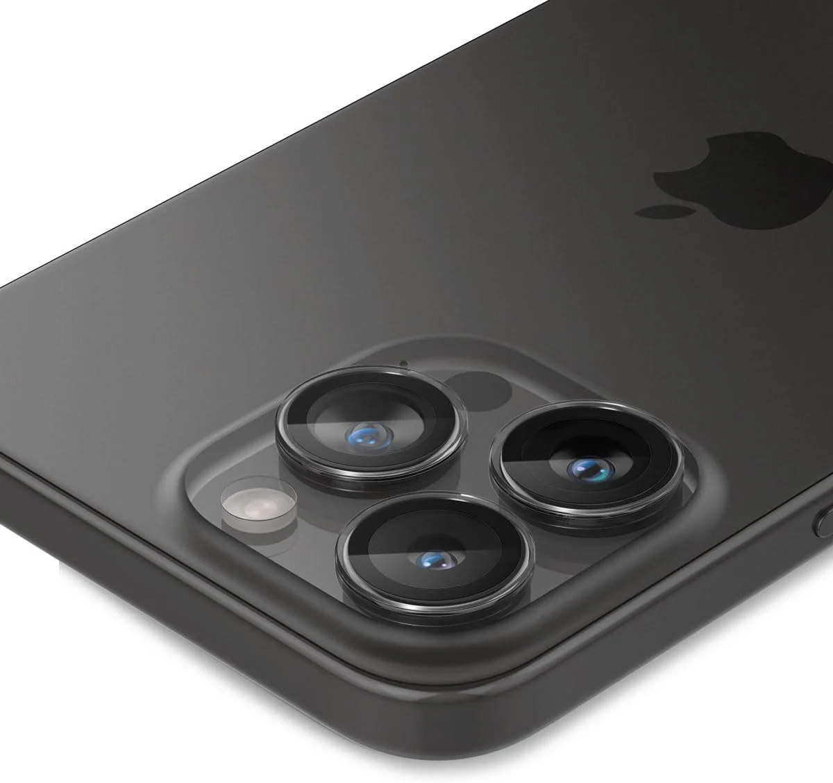 محافظ لنز دوربین شیشه ای Spigen GLAStR EZ-Fit Optik PRO برای آیفون 16 پرو مکس/15 پرو/14 پرو - شفاف [بسته 2 عددی]