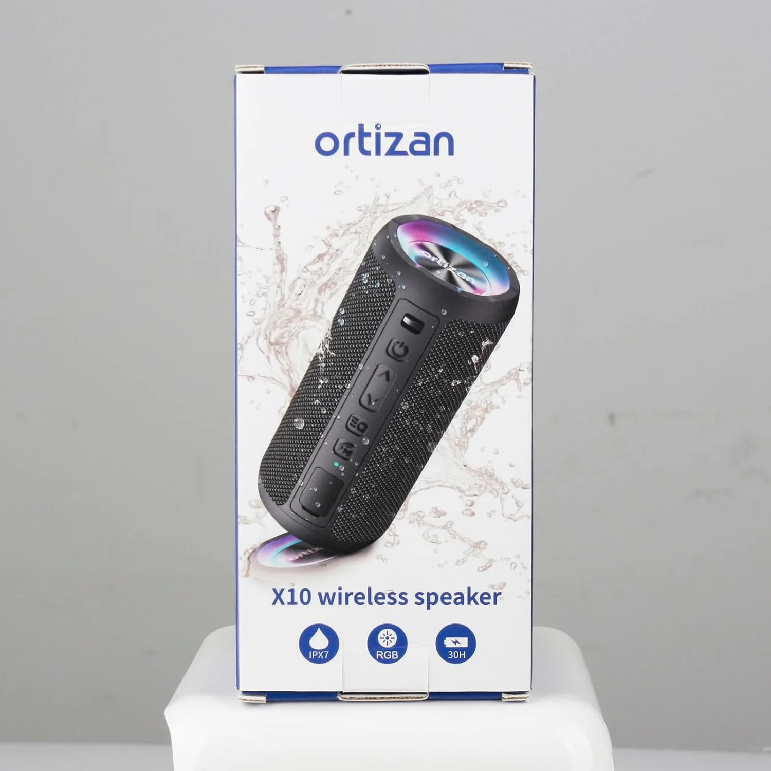 اسپیکر بلوتوثی Ortizan، اسپیکرهای بلوتوثی بی سیم قابل حمل با نور LED، صدای بلندتر و بیس تقویت شده، ضد آب IPX7، 30 ساعت پخش، اسپیکر بادوام و بلند در فضای باز برای مسافرت، ورزش اسپیکر بلوتوثی Ortizan، اسپیکرهای بلوتوثی بی سیم قابل حمل با نور LED، صدای بلندتر و بیس تقویت شده، ضد آب IPX7، 30 ساعت پخش، اسپیکر بادوام و بلند در فضای باز برای مسافرت، ورزش