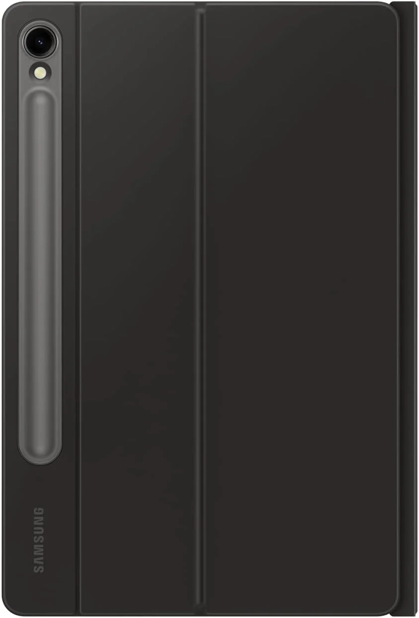 کاور کیبورد سامسونگ مدل EF-DX725 مناسب برای گلکسی تب S9 | تب S9 FE با کیبورد QWERTY و دکمه هوش مصنوعی، کاور تبلت دو تکه، طراحی باریک، جایگاه قلم S، مشکی
