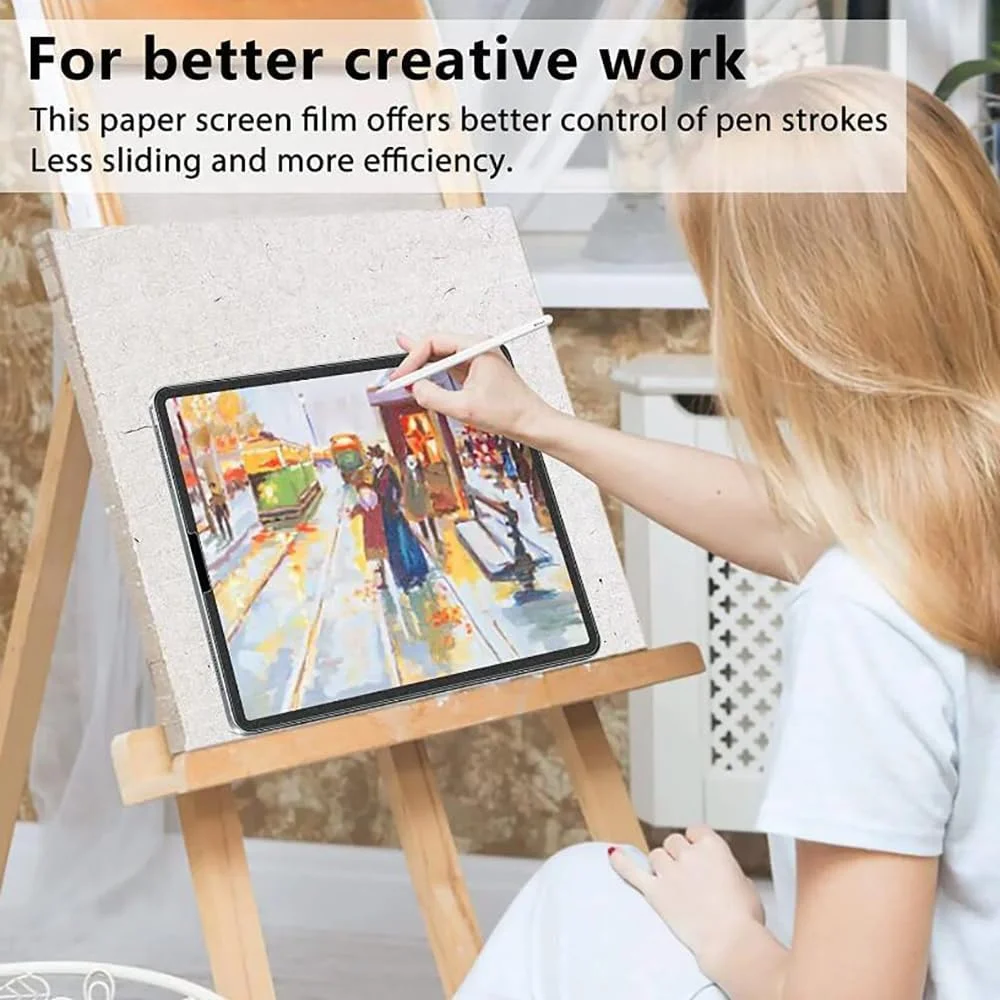 LXEEOLX [بسته 2 عددی محافظ صفحه نمایش با حس کاغذ برای شیائومی ردمی پد 2، فیلم PET مات شبیه کاغذ برای طراحی و نوشتن، بدون بازتاب نور، سازگار با قلم S]