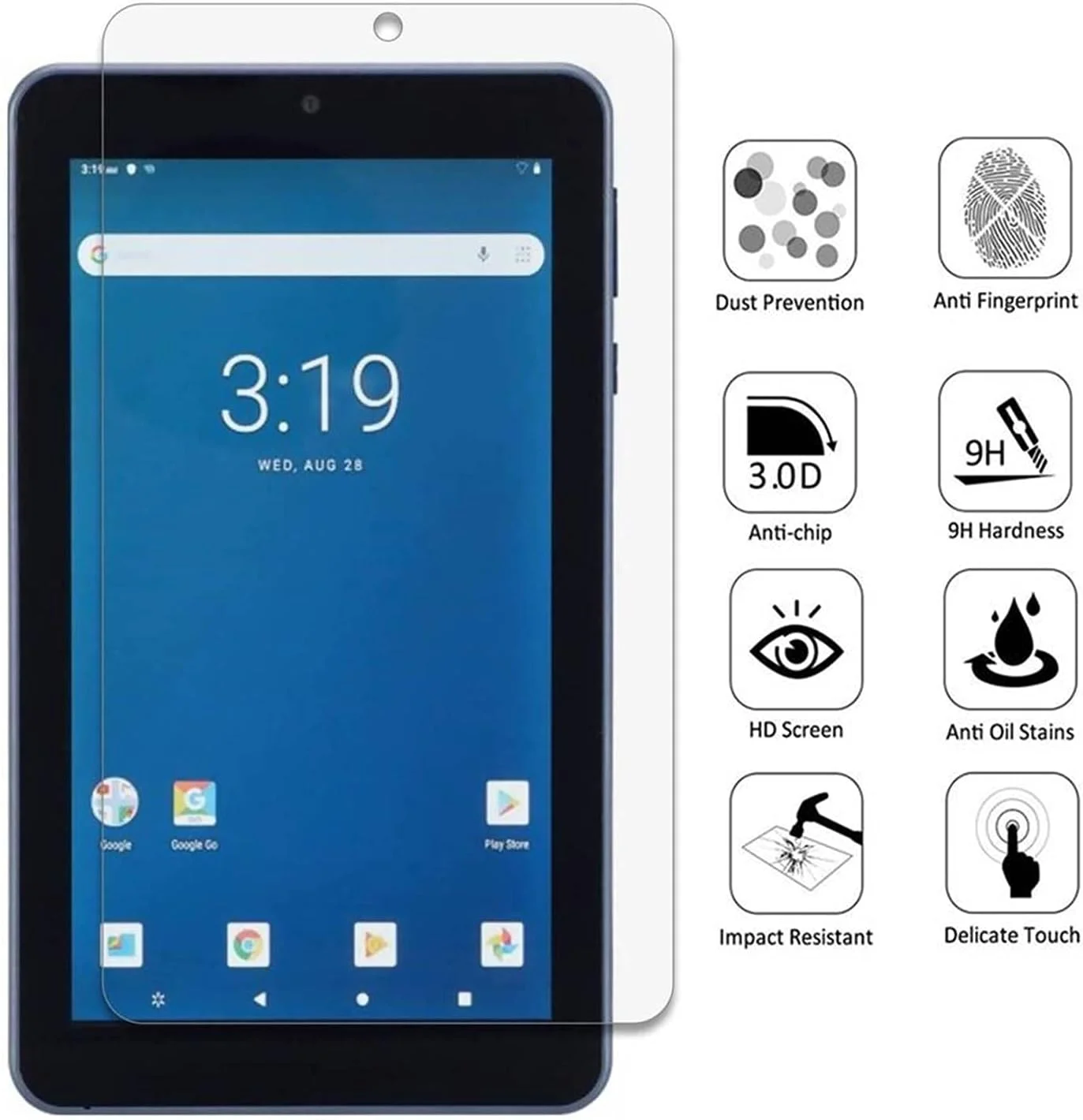 محافظ صفحه نمایش شیشه ای حرارت دیده ضد نور آبی ZenHoo برای تبلت Onn Surf 7 اینچی، محافظت از چشم، کاهش خستگی و فشار چشم محافظ صفحه نمایش شیشه ای حرارت دیده ضد نور آبی ZenHoo برای تبلت Onn Surf 7 اینچی، محافظت از چشم، کاهش خستگی و فشار چشم