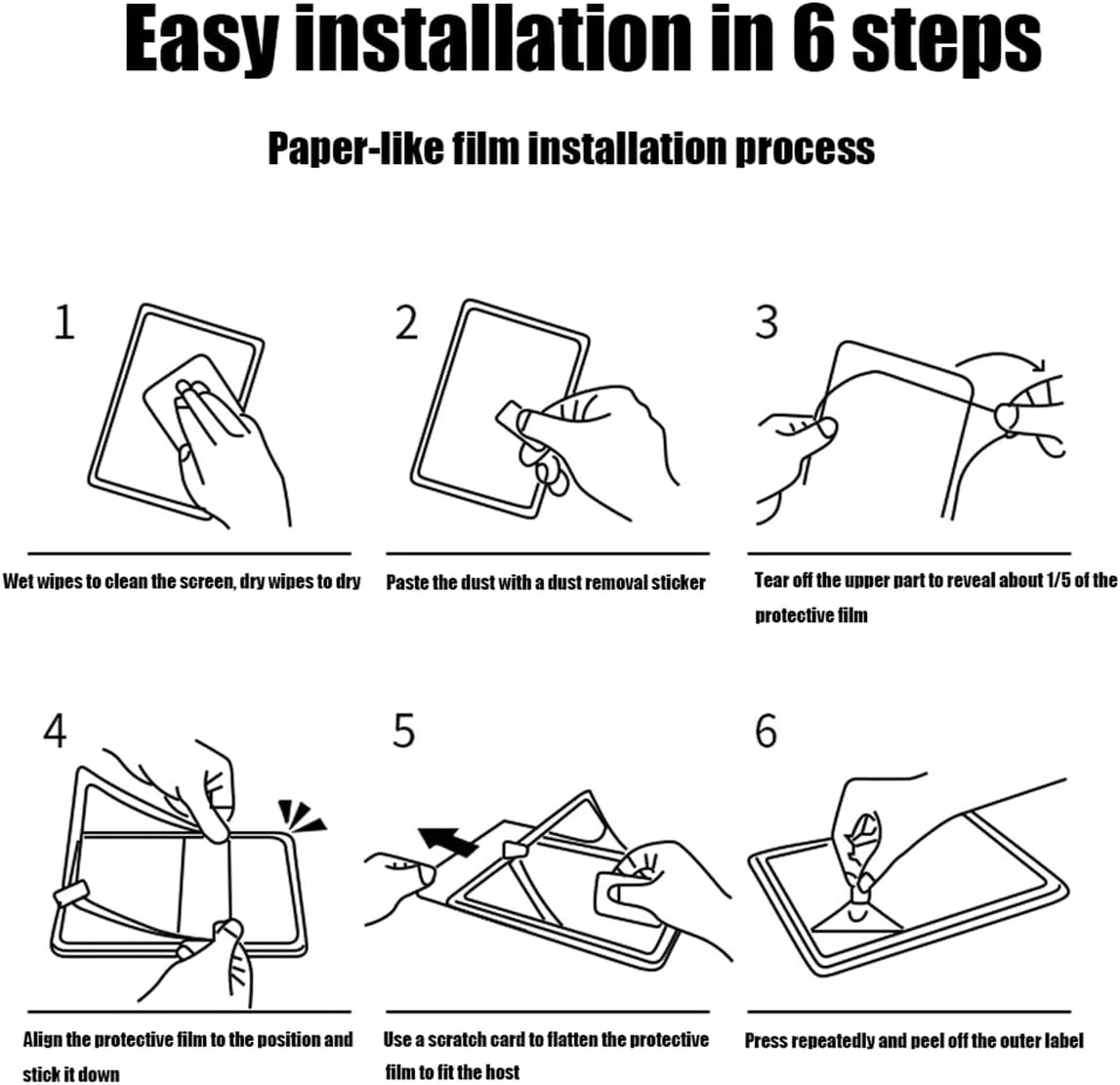 محافظ صفحه نمایش مات شبیه کاغذ YiiLoxo برای شیائومی Redmi Pad SE 8.7 اینچ، محافظ صفحه نمایش PET شبیه کاغذ برای طراحی و نوشتن [ضد اثر انگشت] [حساسیت بالا]