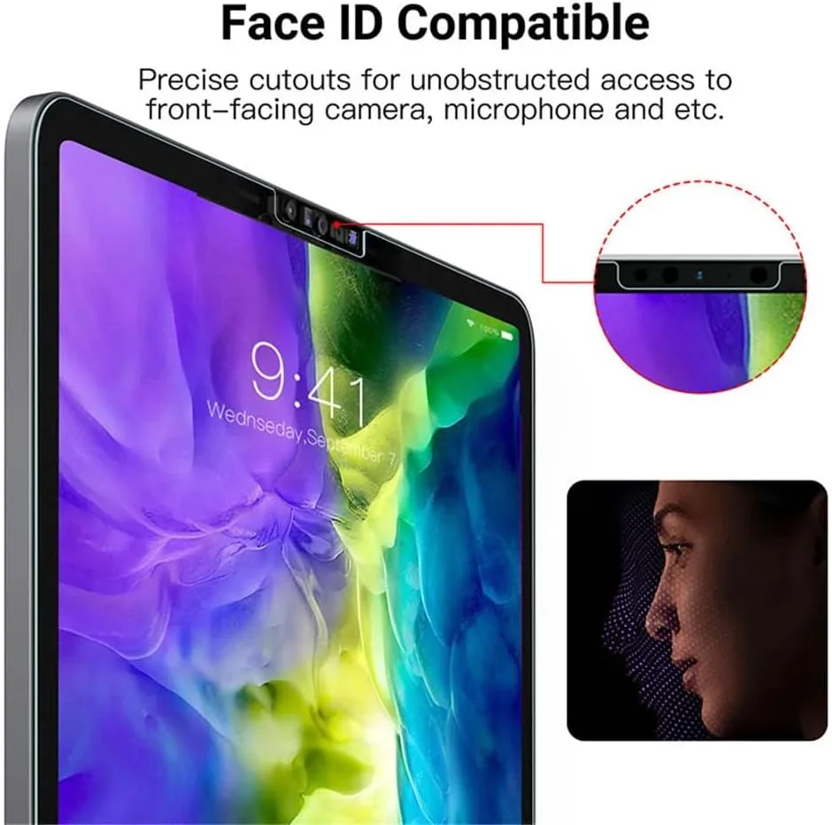 محافظ صفحه نمایش تبلت با بافت کاغذی Renwox سازگار با شیائومی پد 6S Pro 12.4 اینچ 2024، فیلم هیدروژل مات شفاف، فوق العاده نازک، ضد اثر انگشت، ضد انعکاس